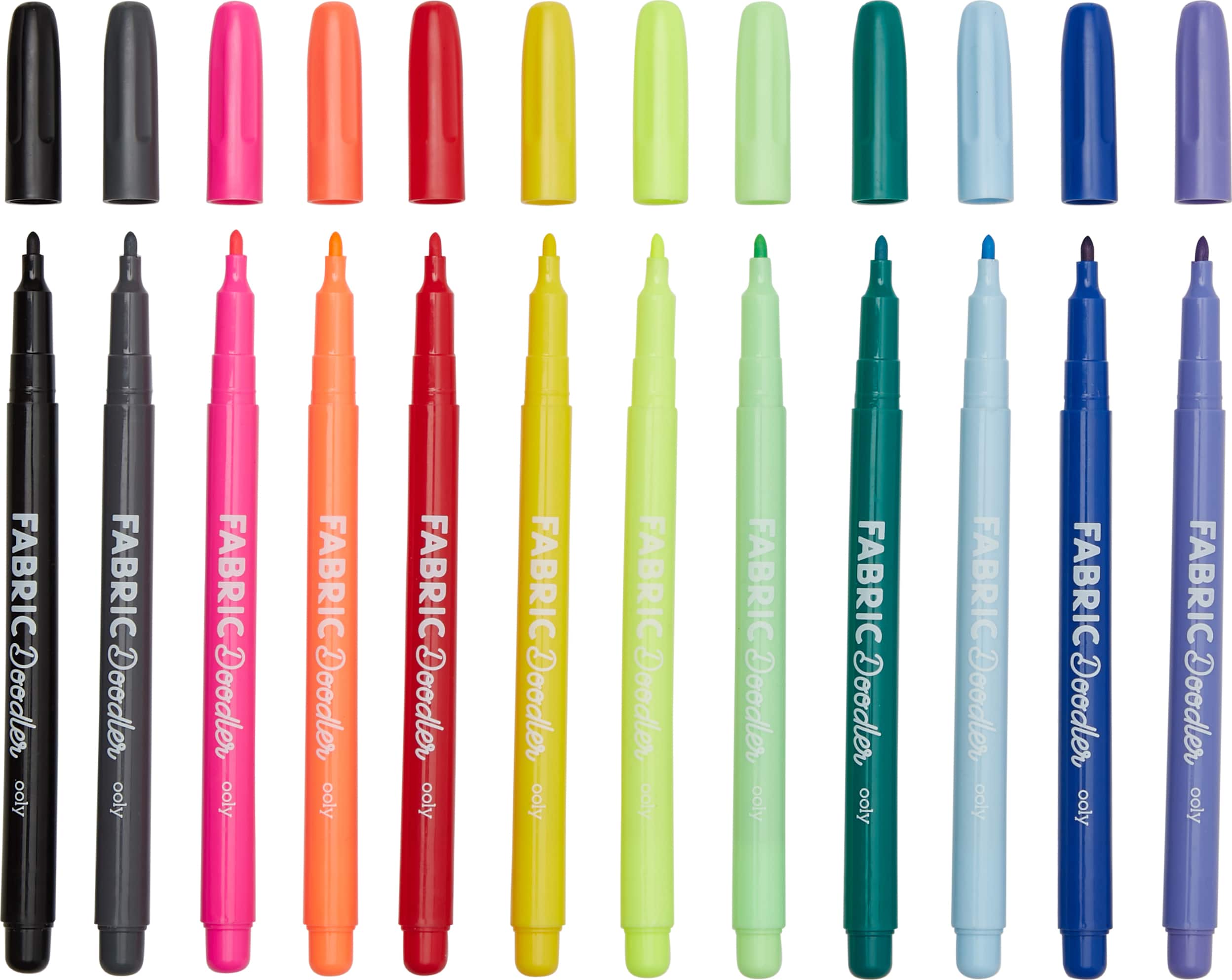 OOLY Fabric Doodlers Markers, 12ct.