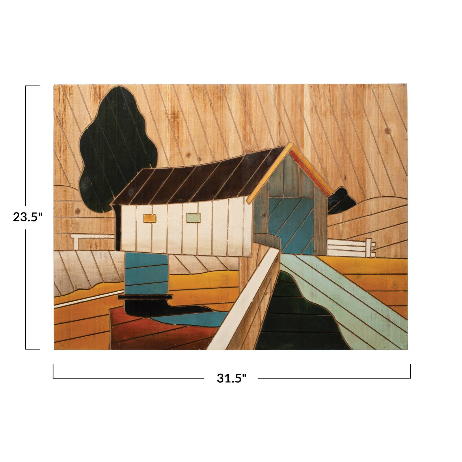 Hello Honey&#xAE; Wood Barn Wall D&#xE9;cor