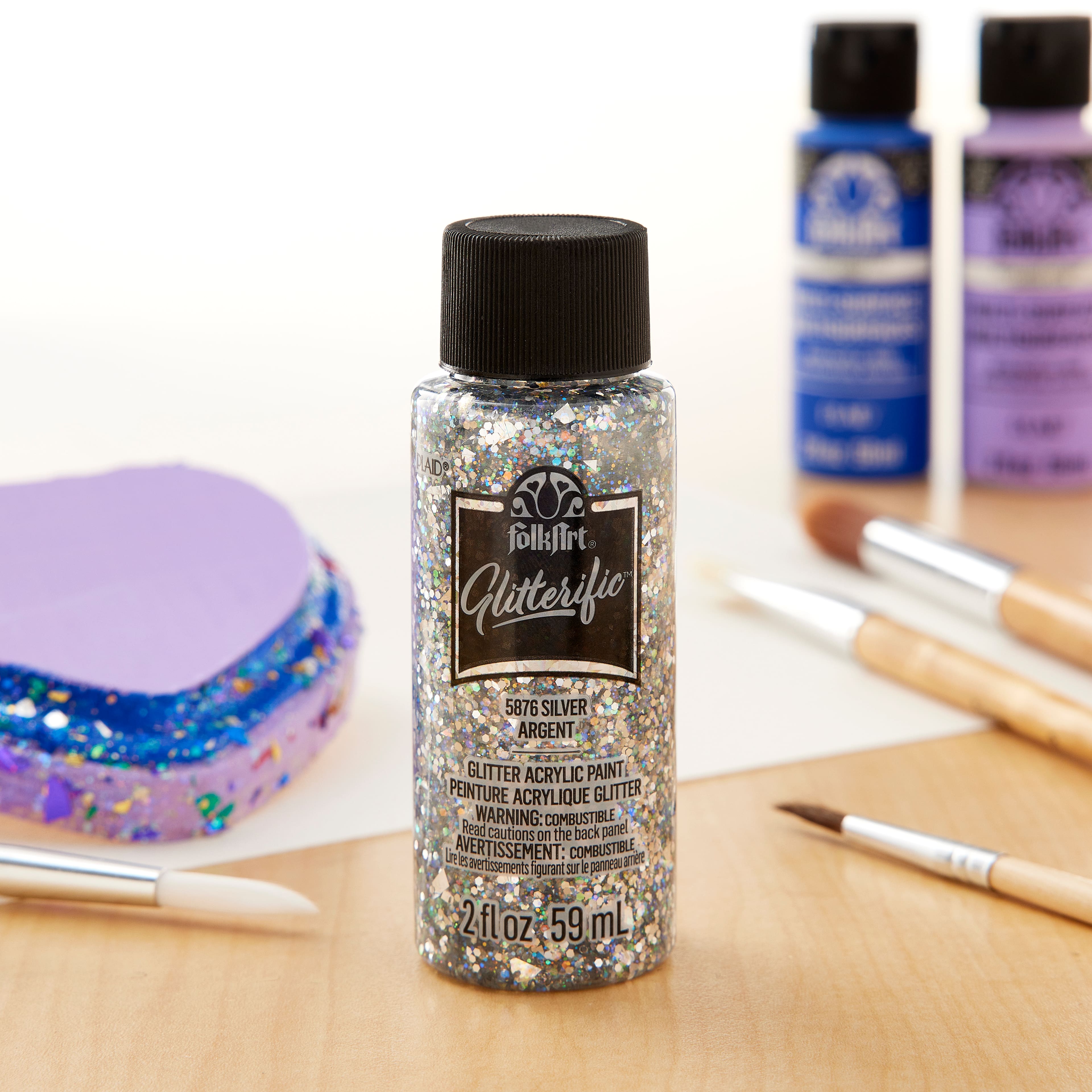 12 Pack: FolkArt&#xAE; Glitterific&#x2122; Acrylic Paint