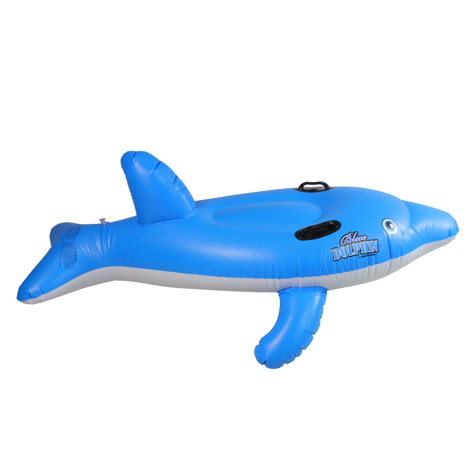 Swimline 61&#x22; Inflatable Blue Ride-On Dolphin Pool Float