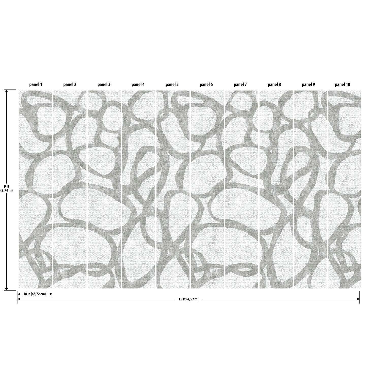 RoomMates Ulo Circles Mural Peel & Stick Wallpaper