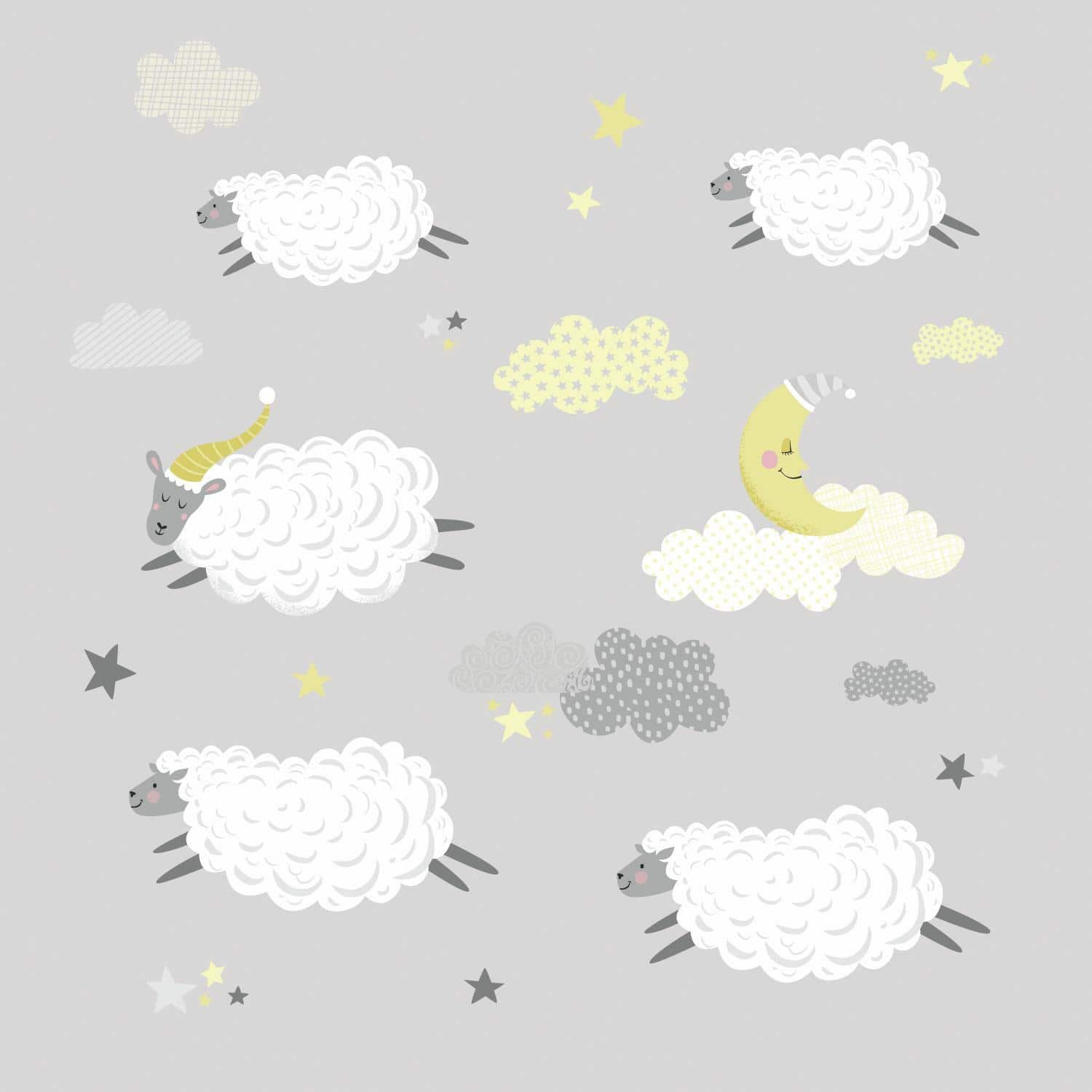 RoomMates Counting Sheep Peel &#x26; Stick Wall Decals