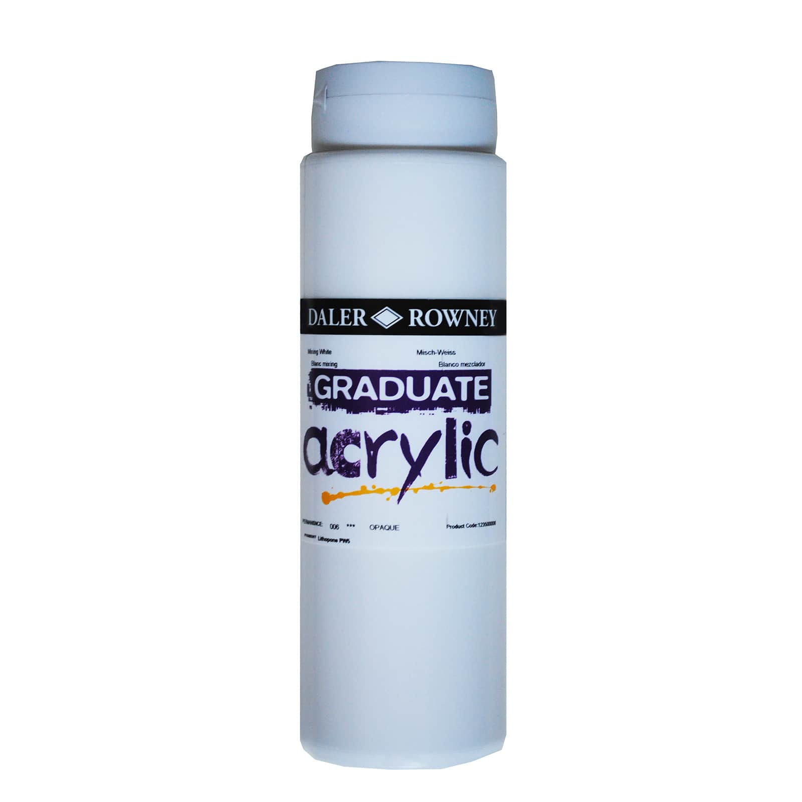 Daler Rowney : Graduate Acrylic Paint : 120ml : Titanium White