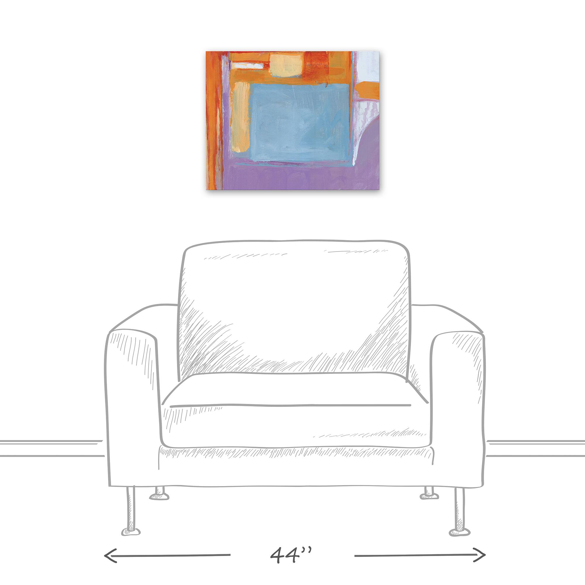 Colorful Abstract 20&#x22; x 16&#x22; Canvas Wall Art
