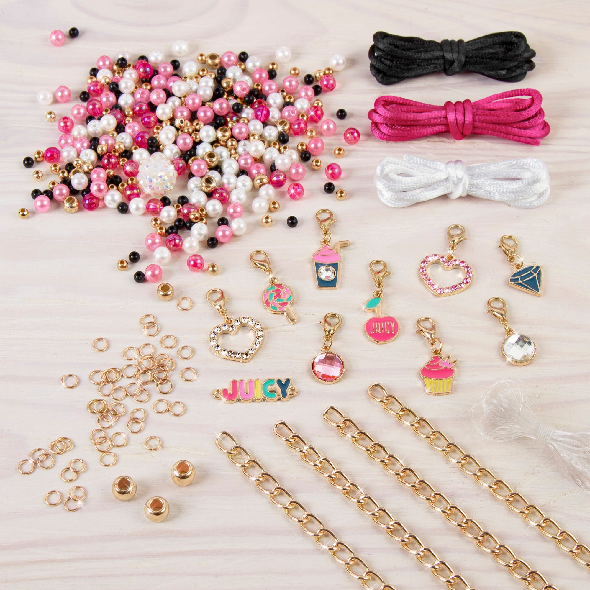 8 Pack: Juicy Couture Make it Real™ Pink & Precious Bracelet Kit