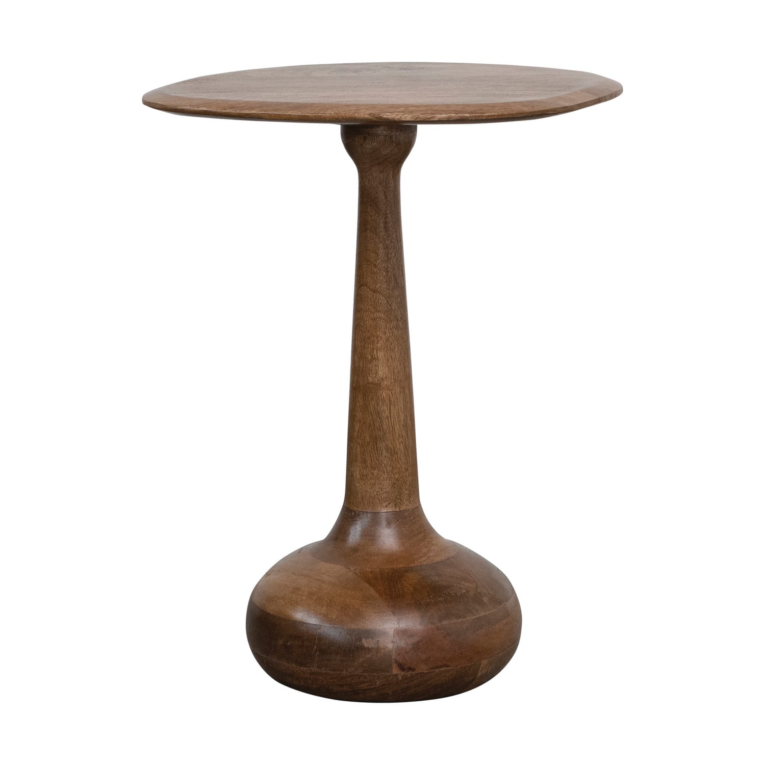 Hello Honey&#xAE; 21&#x22; Modern Sculptural Wood End Table