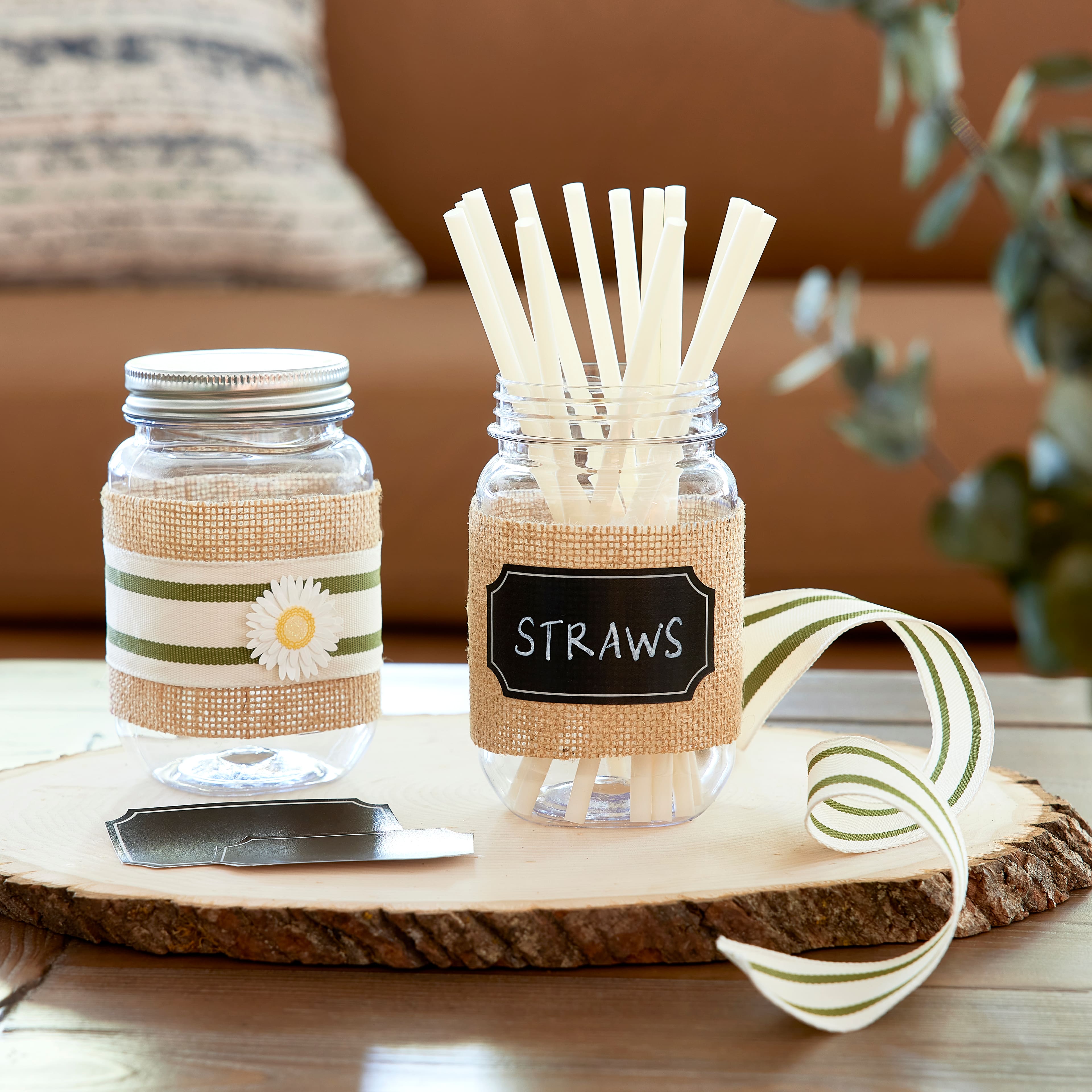 Craft Smart MICHAELS 16oz. Plastic Mason Jars by Celebrate It™, 3ct.