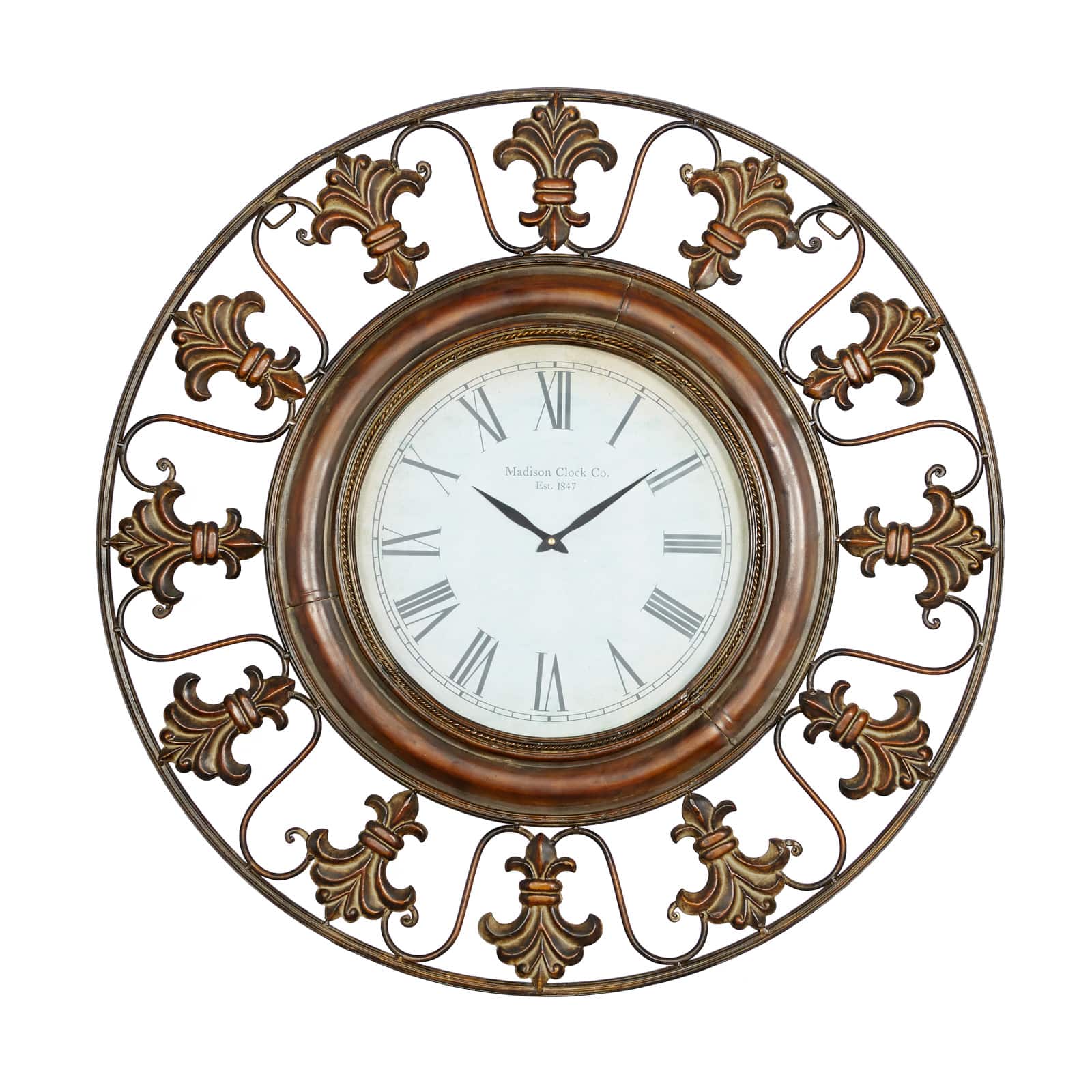 Brown Antique Fleur De Lis Wall Clock Michaels Brown Antique Fleur De Lis Wall Clock Michaels