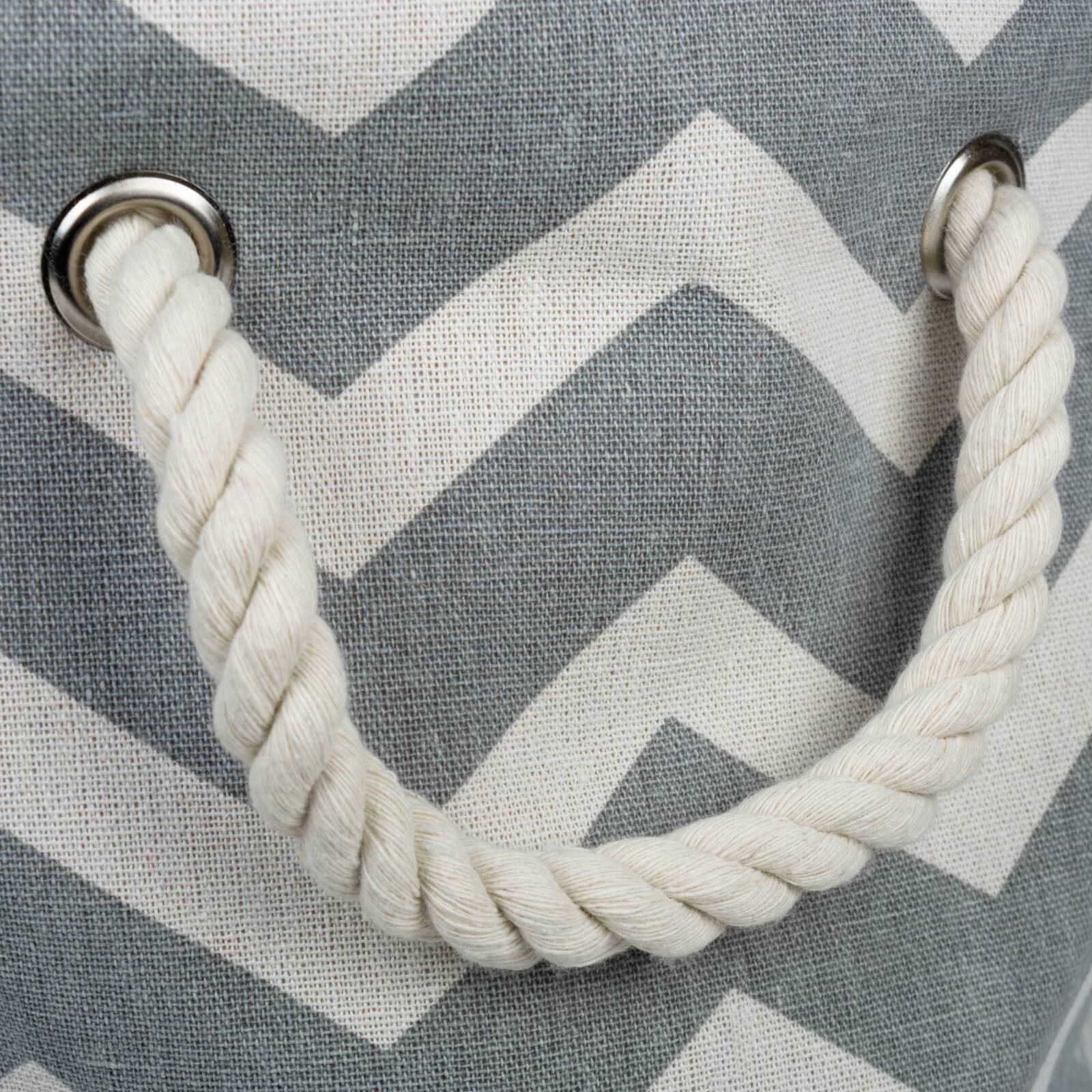 DII® 15" Round Chevron Fabric Bin