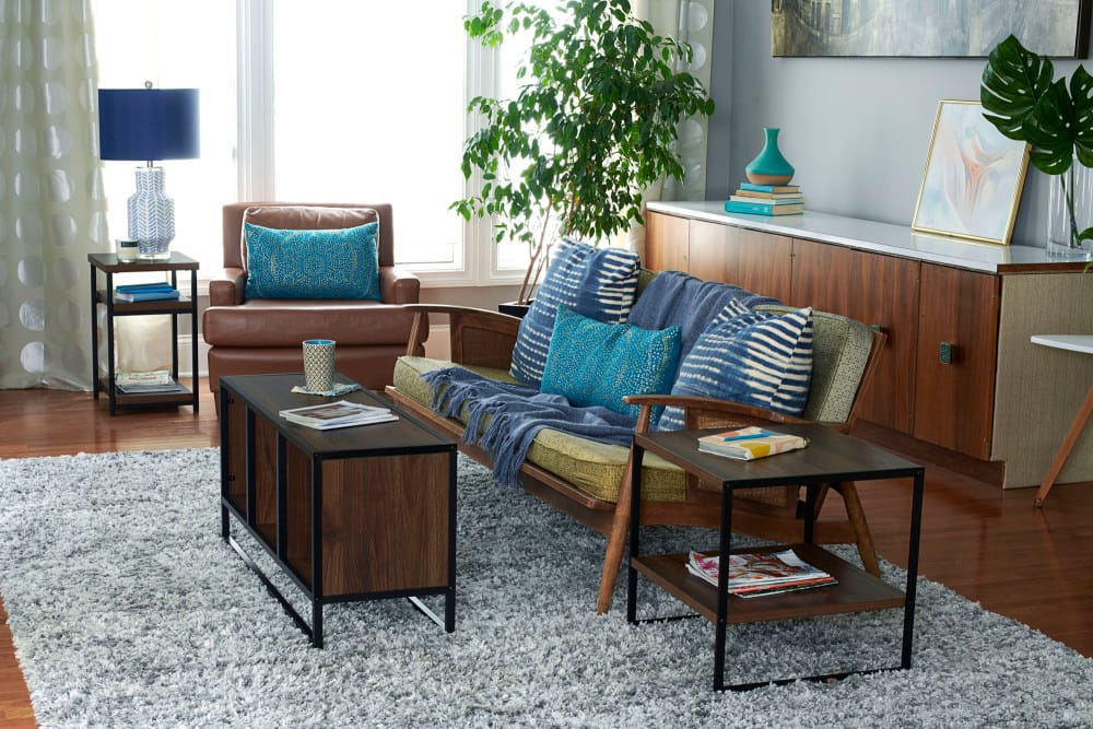 Household Essentials Jamestown 2-Shelf End Table