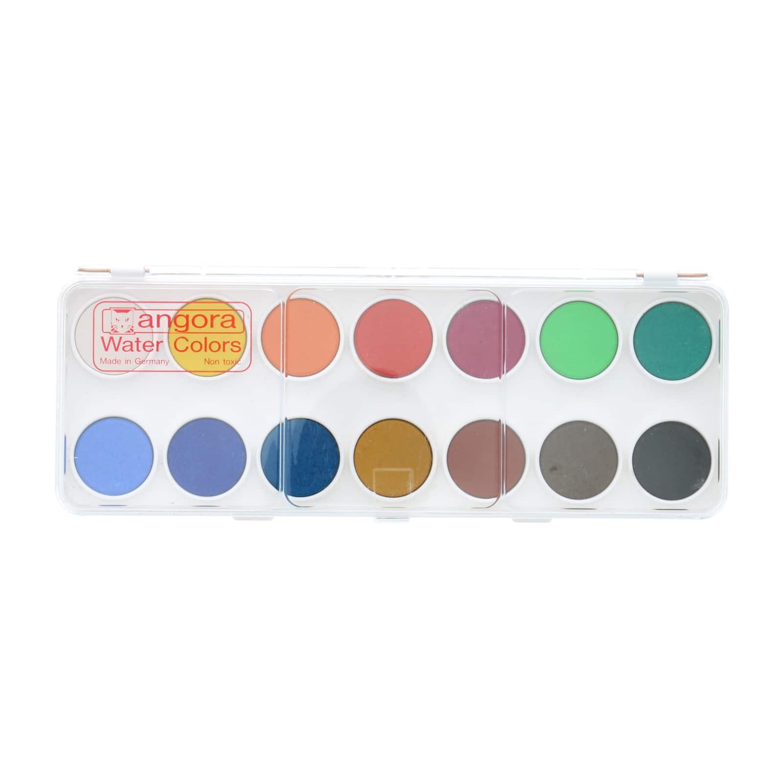 12 Pack: Angora 14 Color Watercolor Pan Set