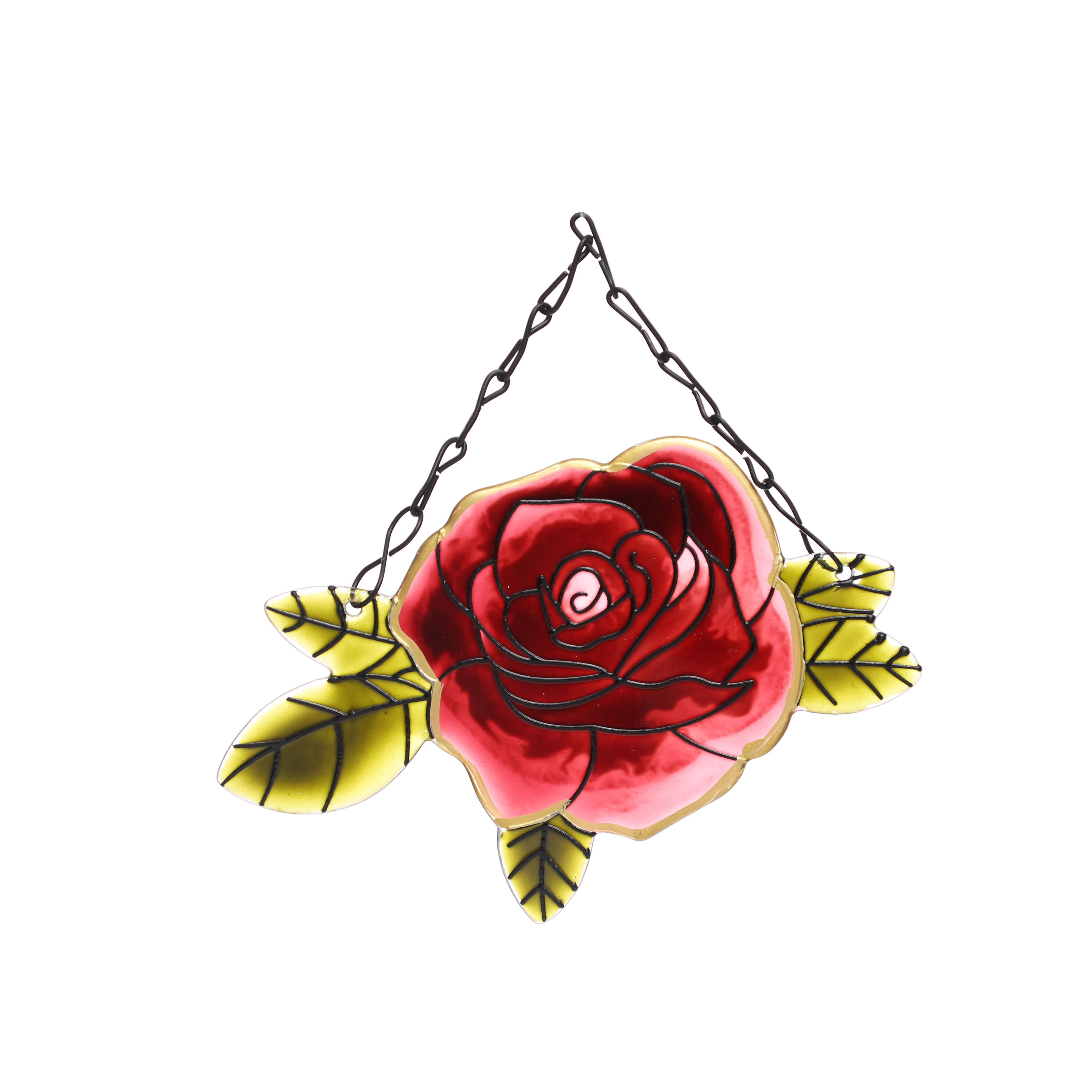 7.5&#x22; Rose Glass Wall D&#xE9;cor by Ashland&#xAE;