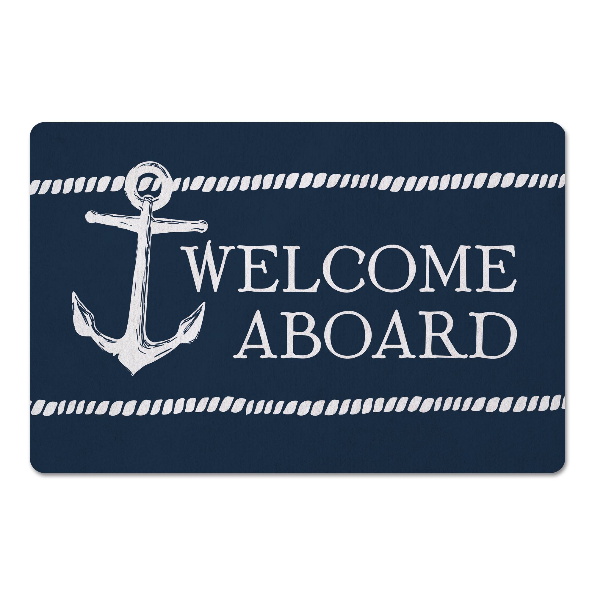 Welcome Aboard Floor Mat, 27&#x22; x 18&#x22;