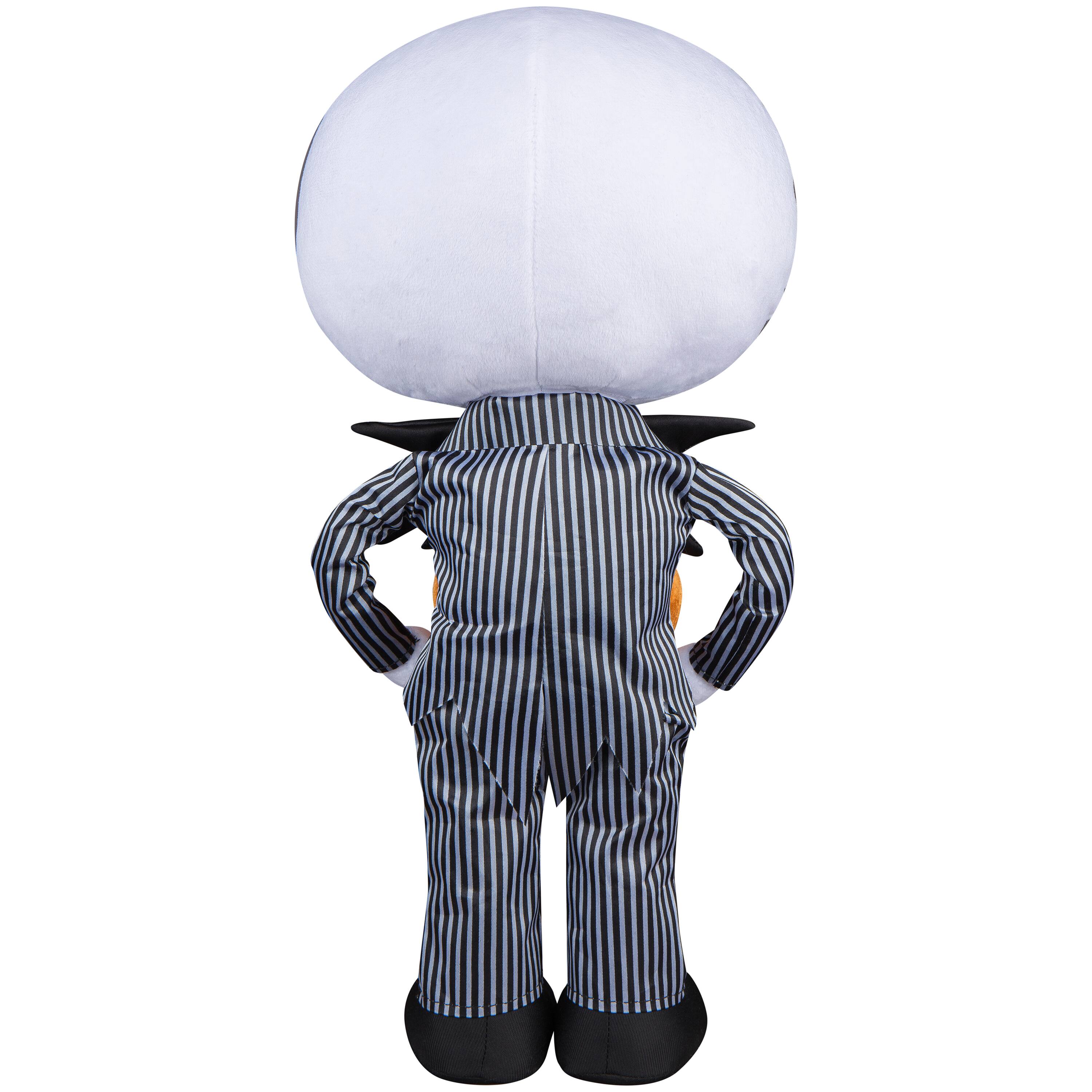 18&#x22; Stylized Jack Skellington Halloween Greeter with Jack-o&#x27;-Lantern