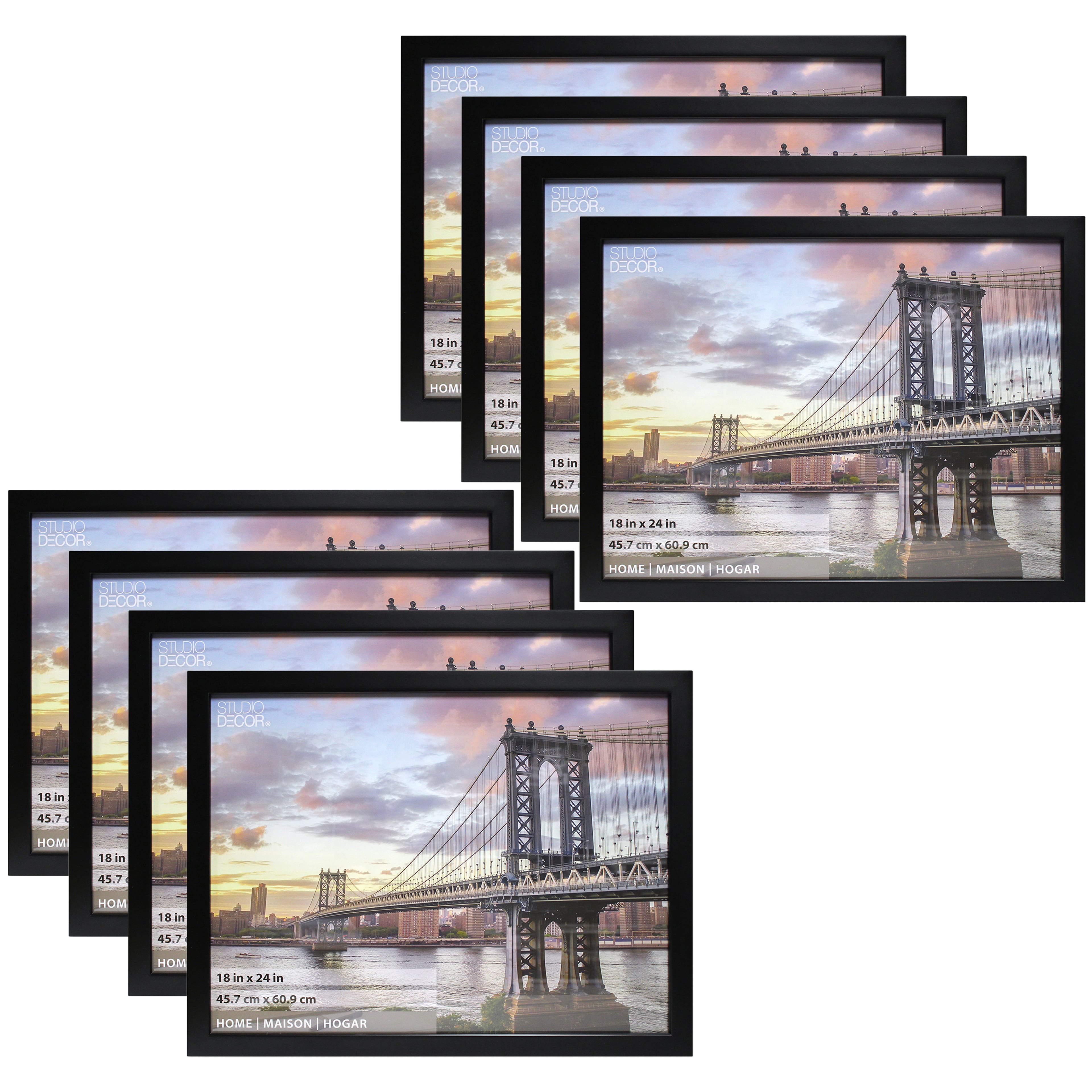 8 Pack: Flat Black 18" x 24" Frame, Home Collection by Studio Décor®
