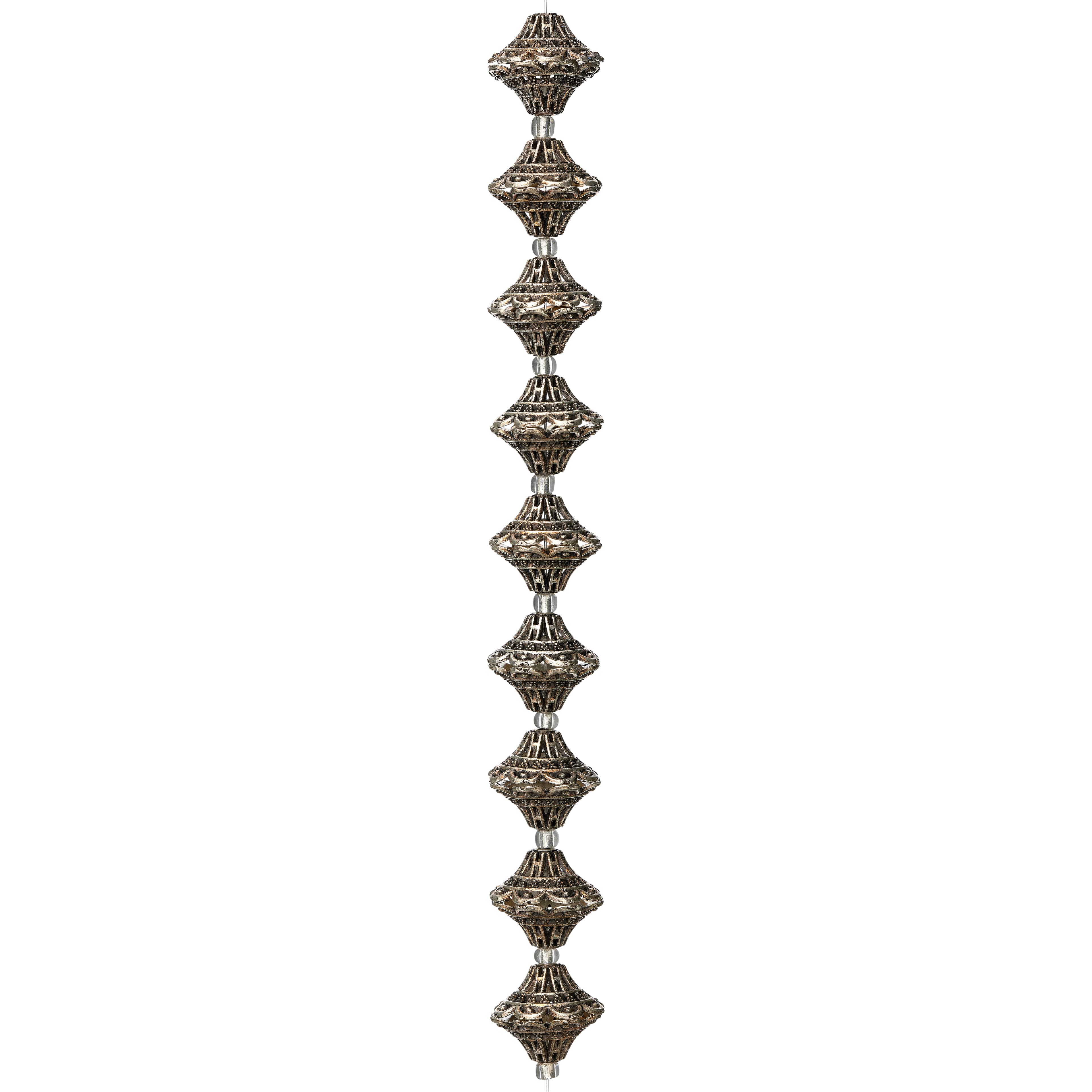 Silver Metal Cap-shaped Beads, 18mm by Bead Landing&#x2122;
