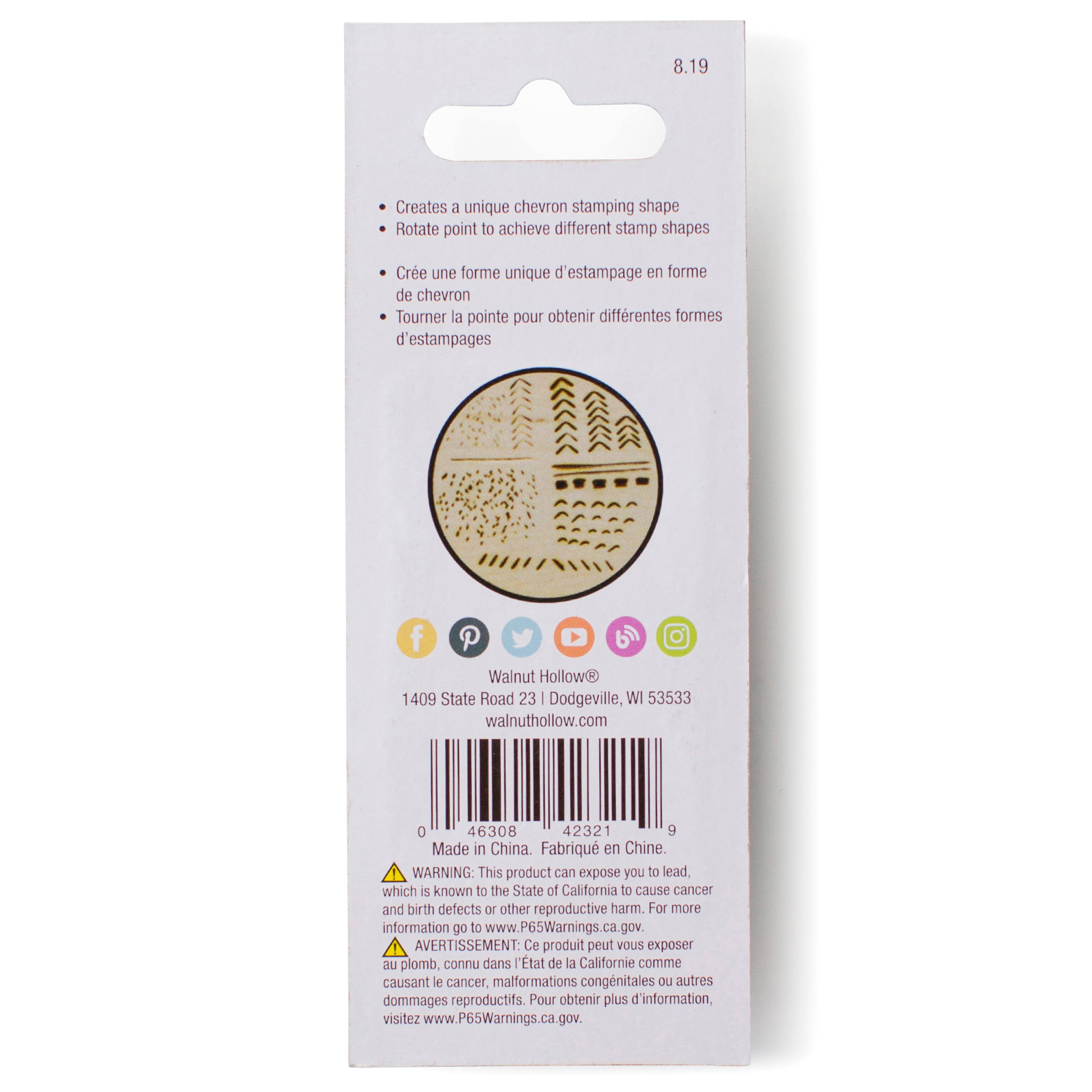 Pointe à estamper pour outil de pyrogravure de Walnut Hollow