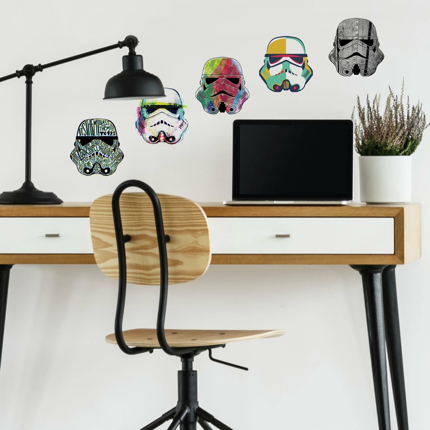RoomMates Star Wars Artistic Stormtrooper Heads Peel & Stick Wall Decals