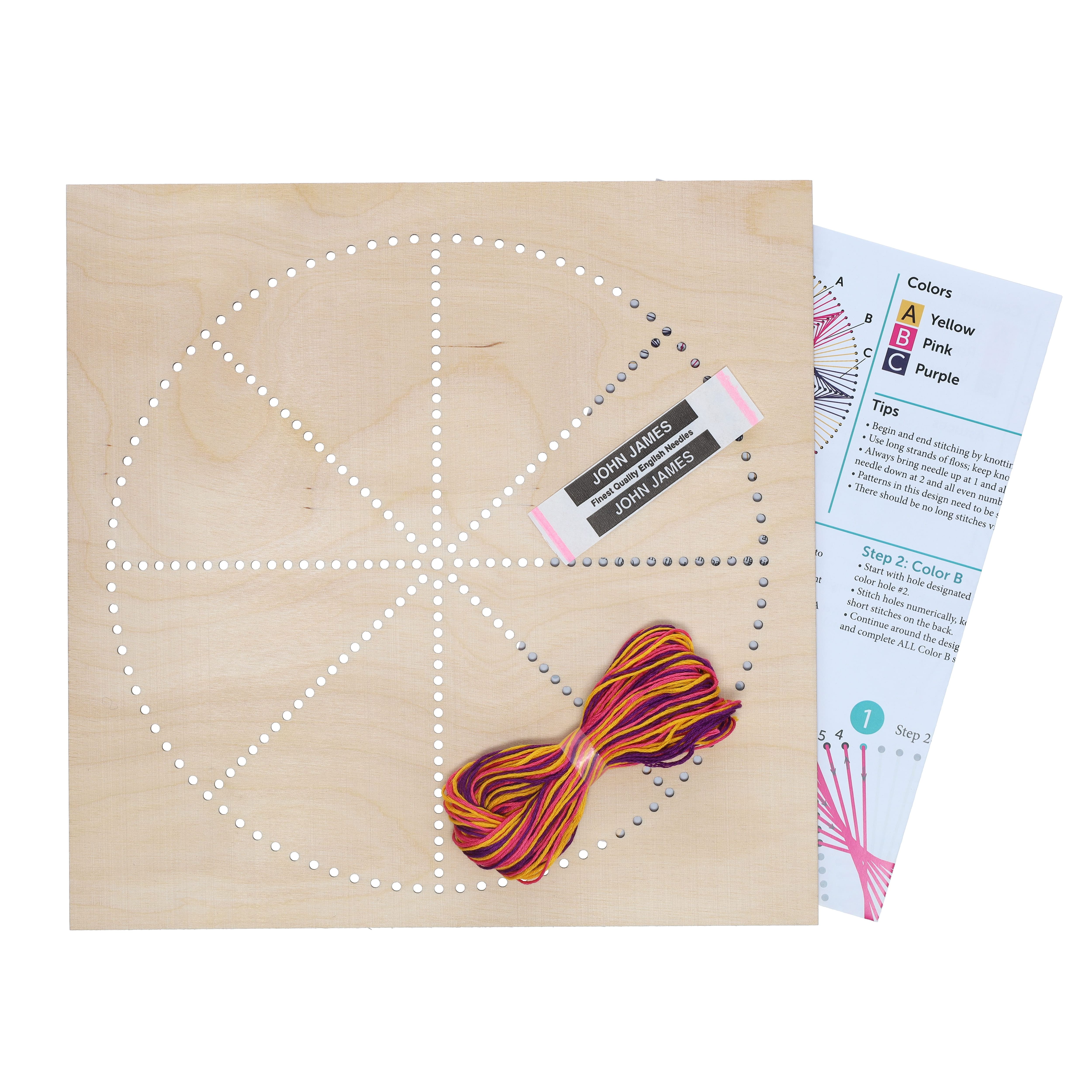 Leisure Arts&#xAE; Circle Stitched String Art Panel Kit