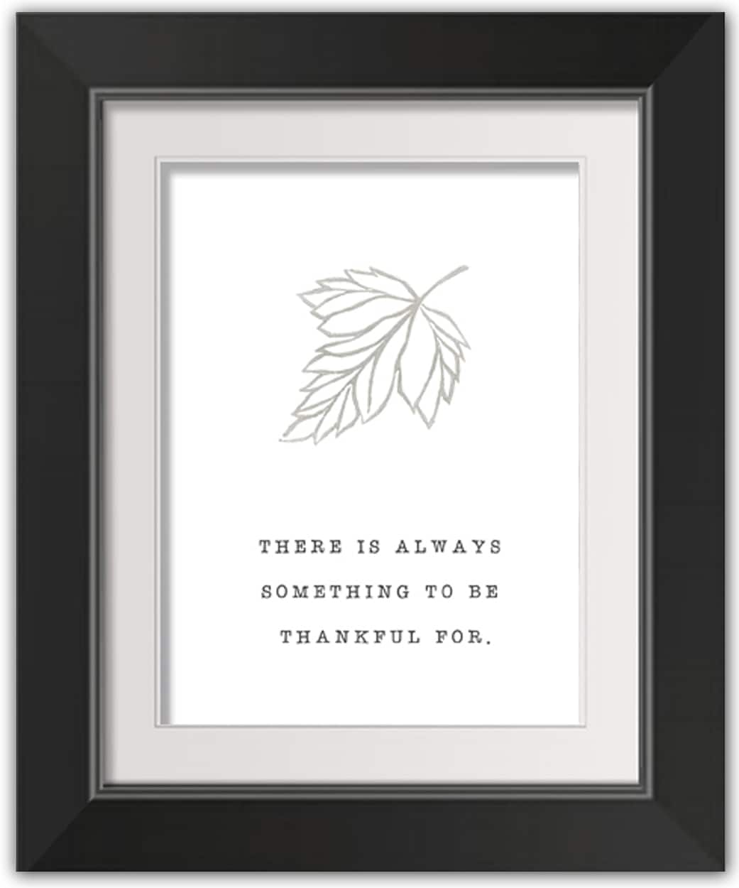  Be Thankful Fall Print in Black Frame