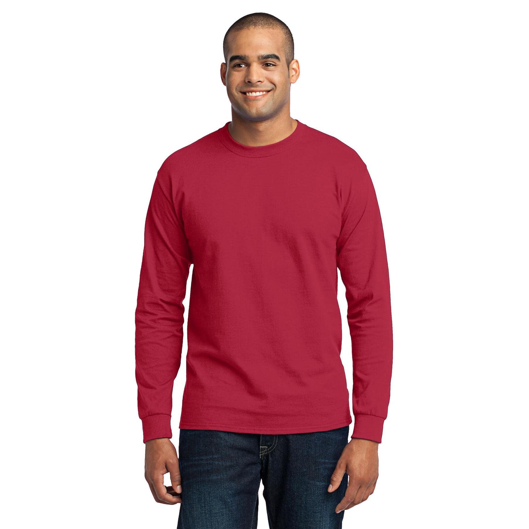 Port & Company® Long Sleeve Tall Core Blend T-Shirt