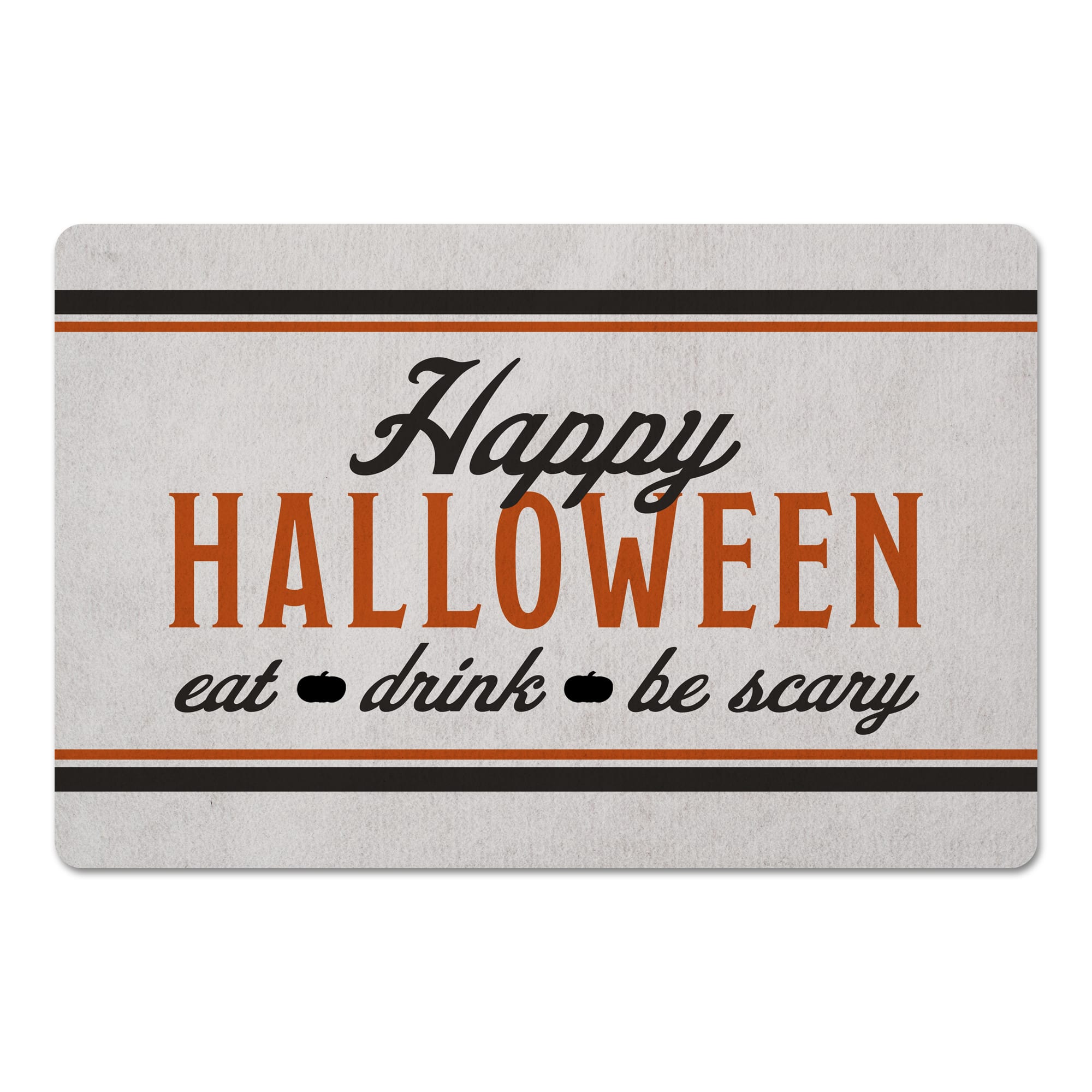Happy Halloween Eat Drink Be Scary Floor Mat