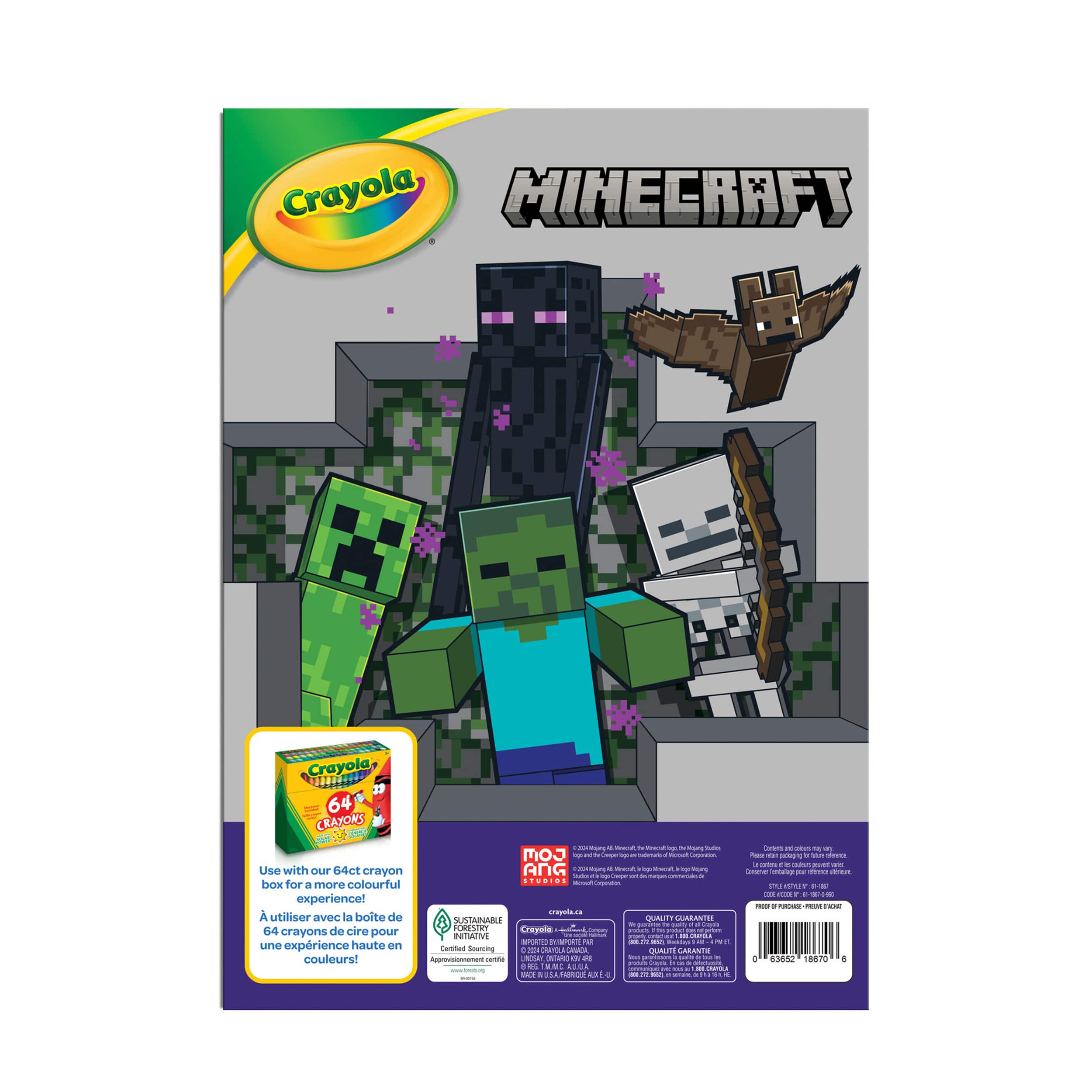 Crayola® Minecraft Colouring Book