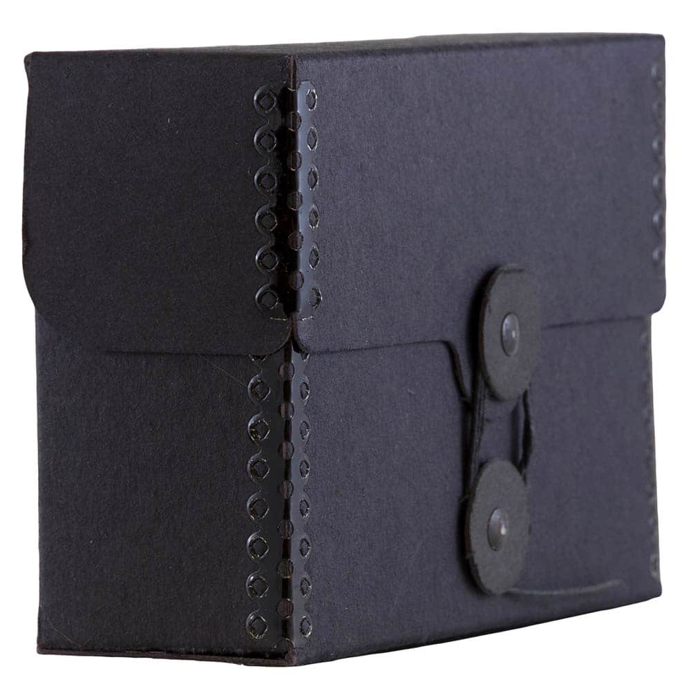 JAM Paper Black Kraft Button &#x26; String Tie Closure Portfolio, 4.25&#x22; x 6.25&#x22;