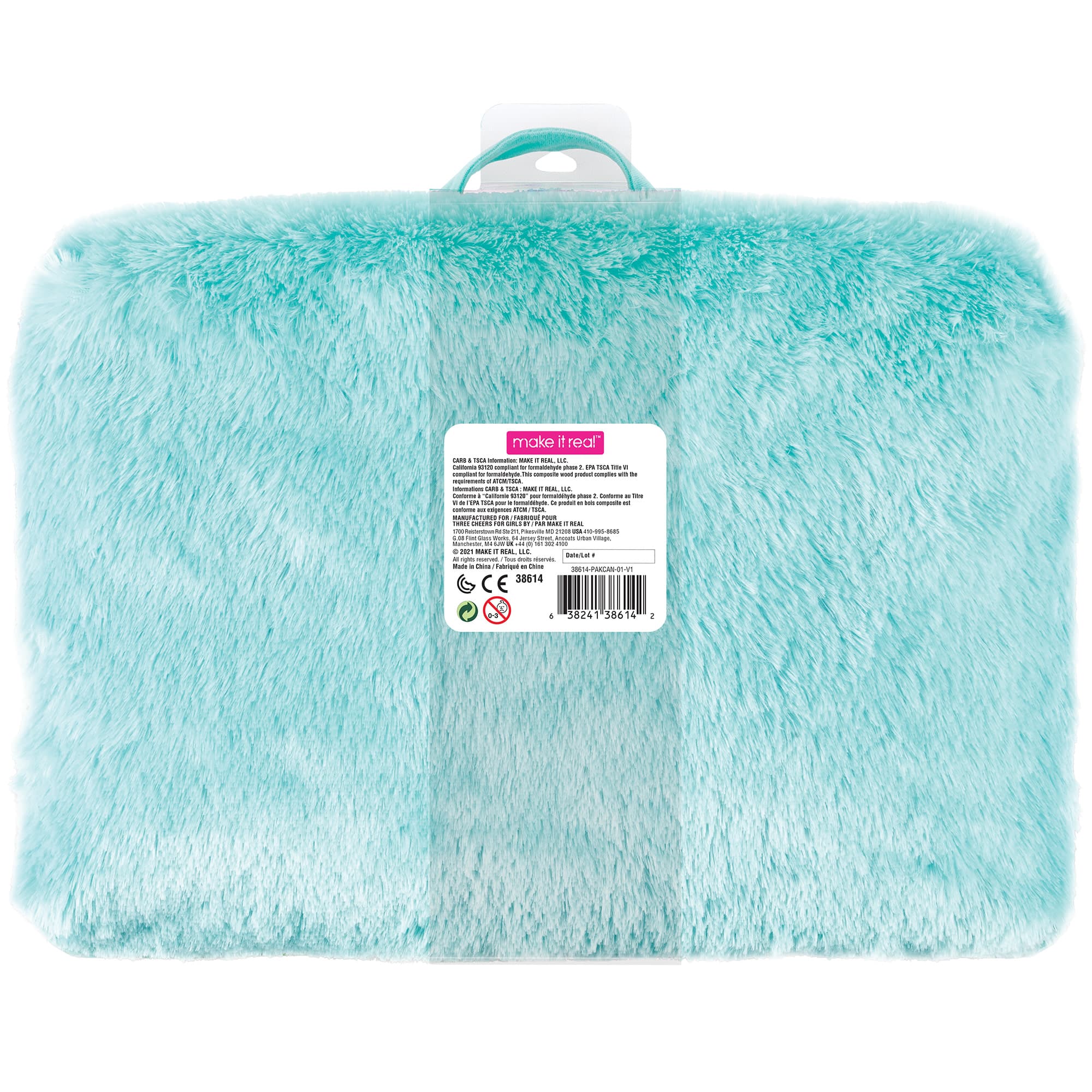 Make It Real&#x2122; 3C4G Teal &#x26; Pastel Tie-Dye Lap Desk