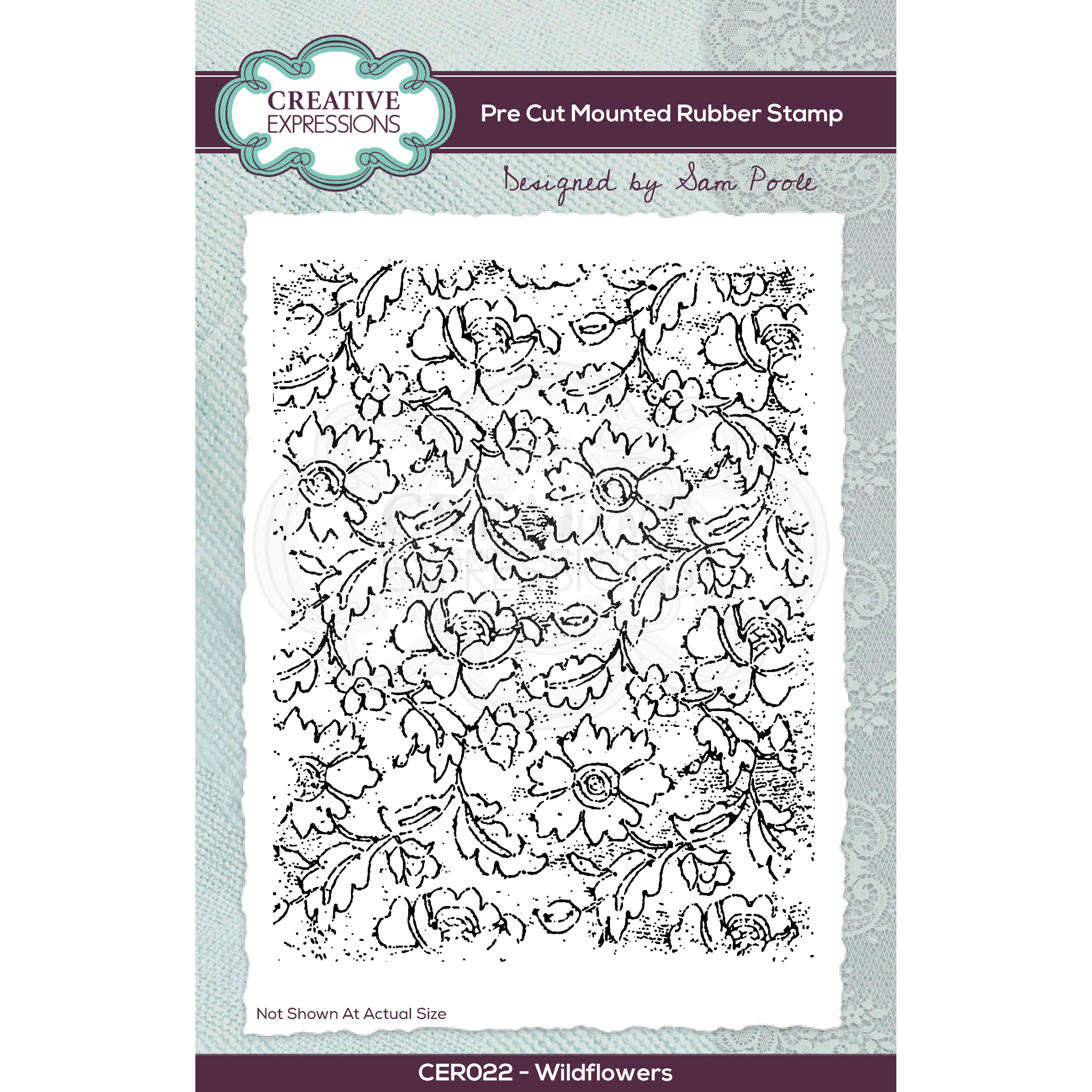 Creative Expressions Wildflowers A6 Rubber Stamp | Michaels