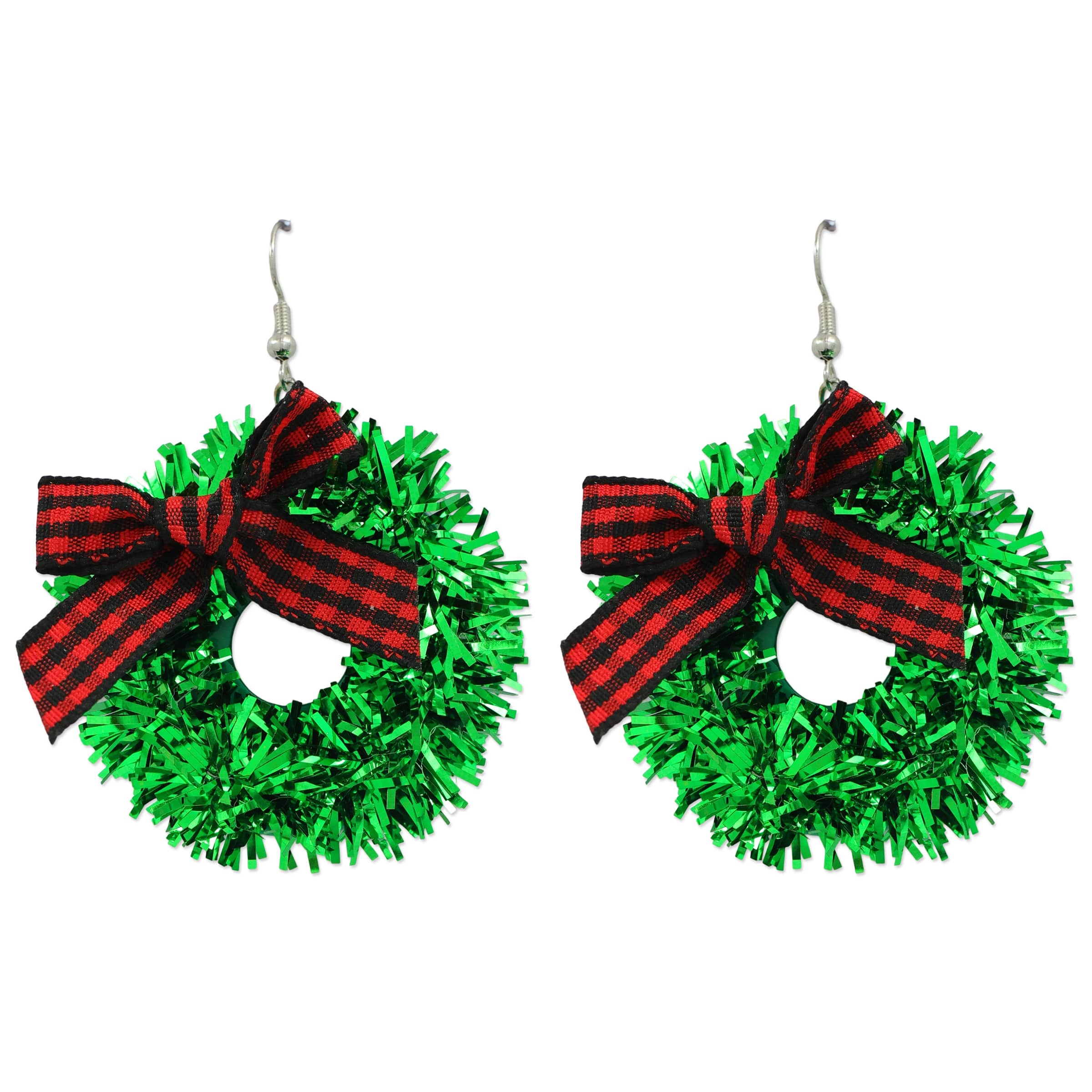 Tinsel Wreath Light-Up Earrings by Celebrate It&#x2122;
