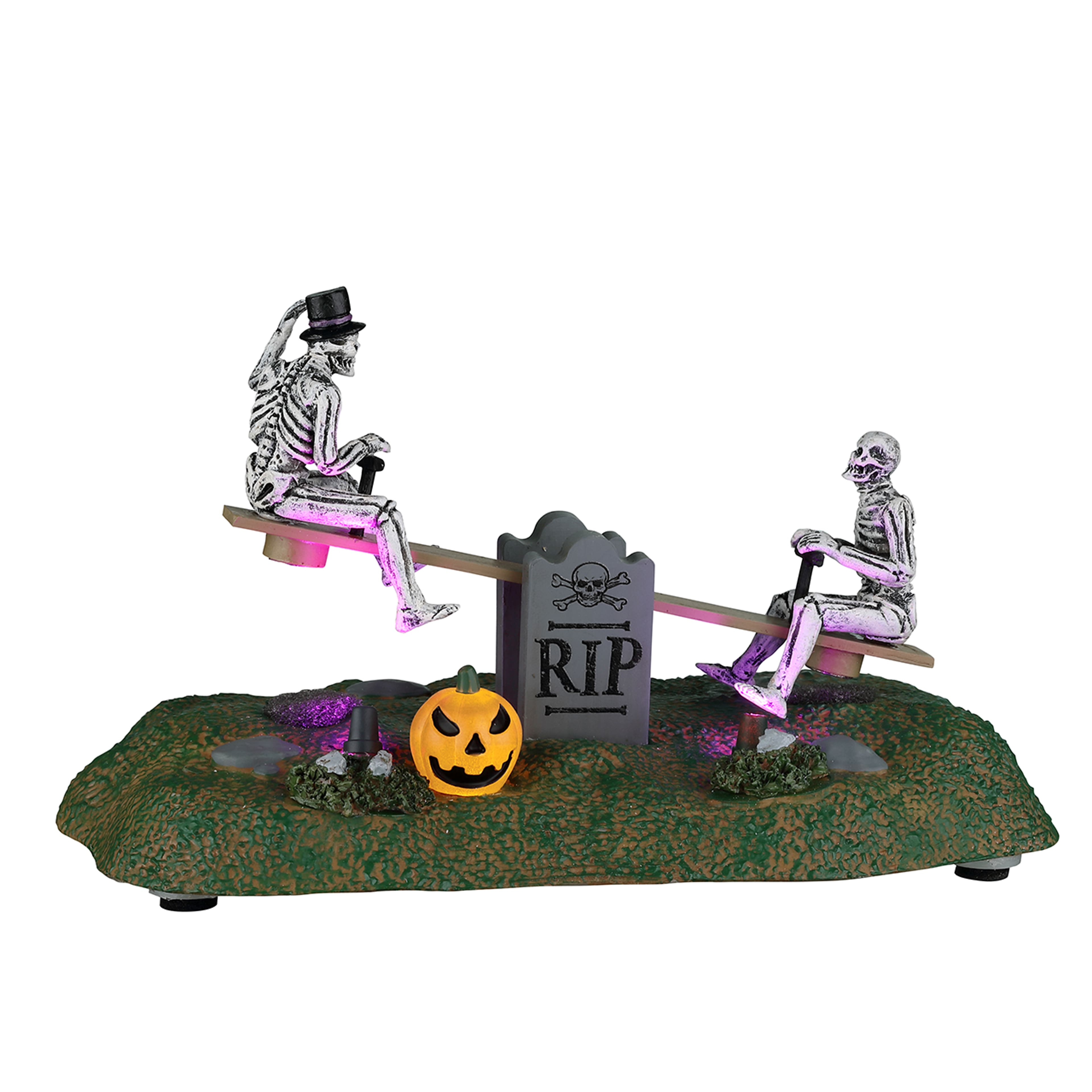 Lemax Spooky Town Tombstone See-Saw
