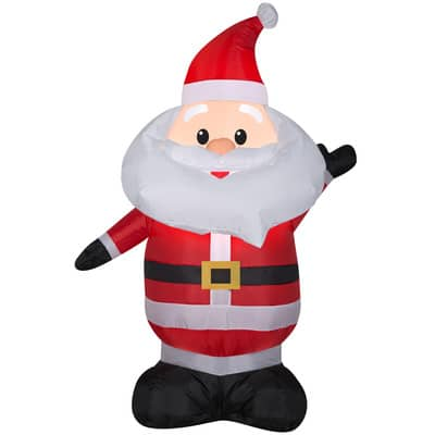 4ft. Airblown® Inflatable Santa | Michaels