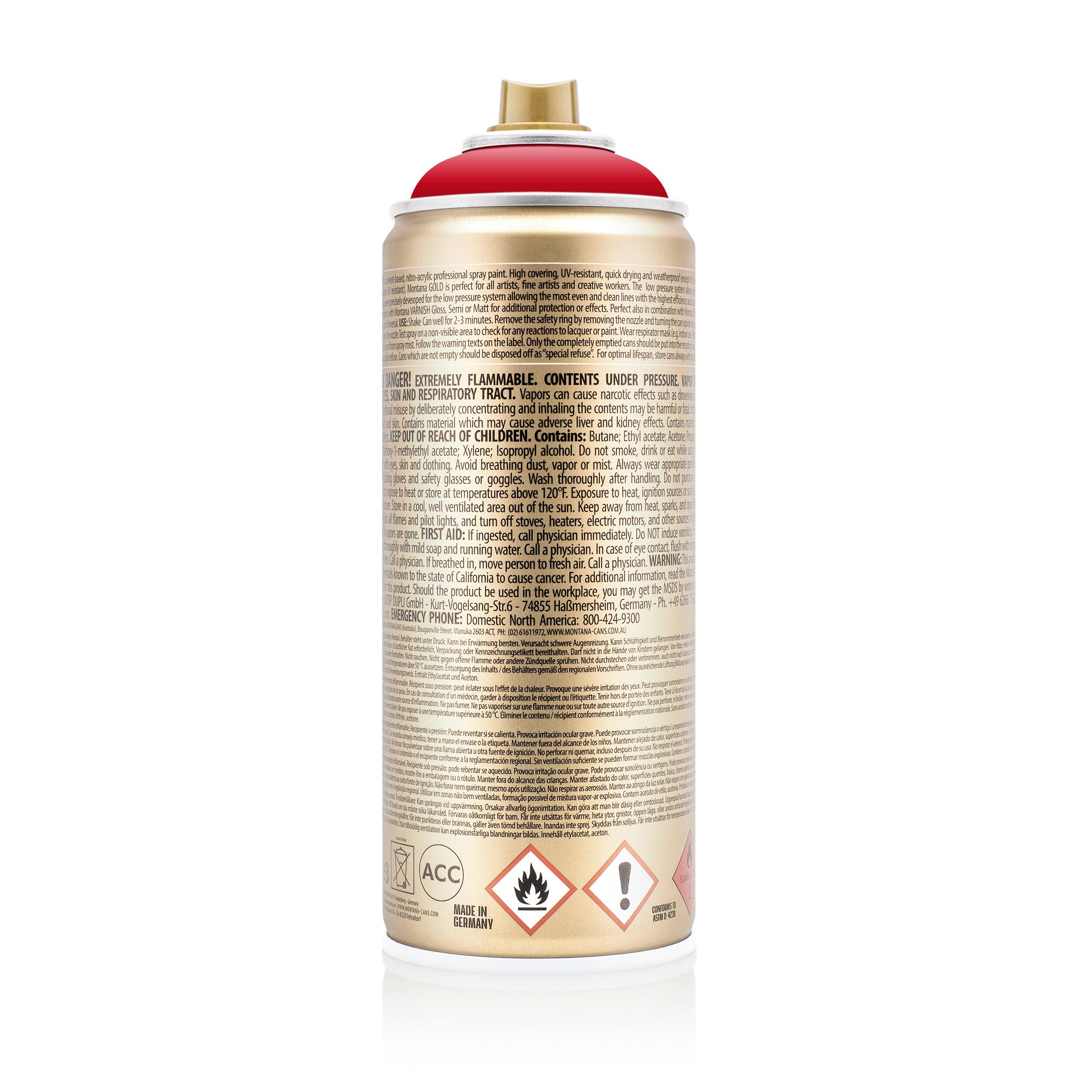 Montana&#x2122; Cans GOLD Shock Color Spray Paint, 400mL