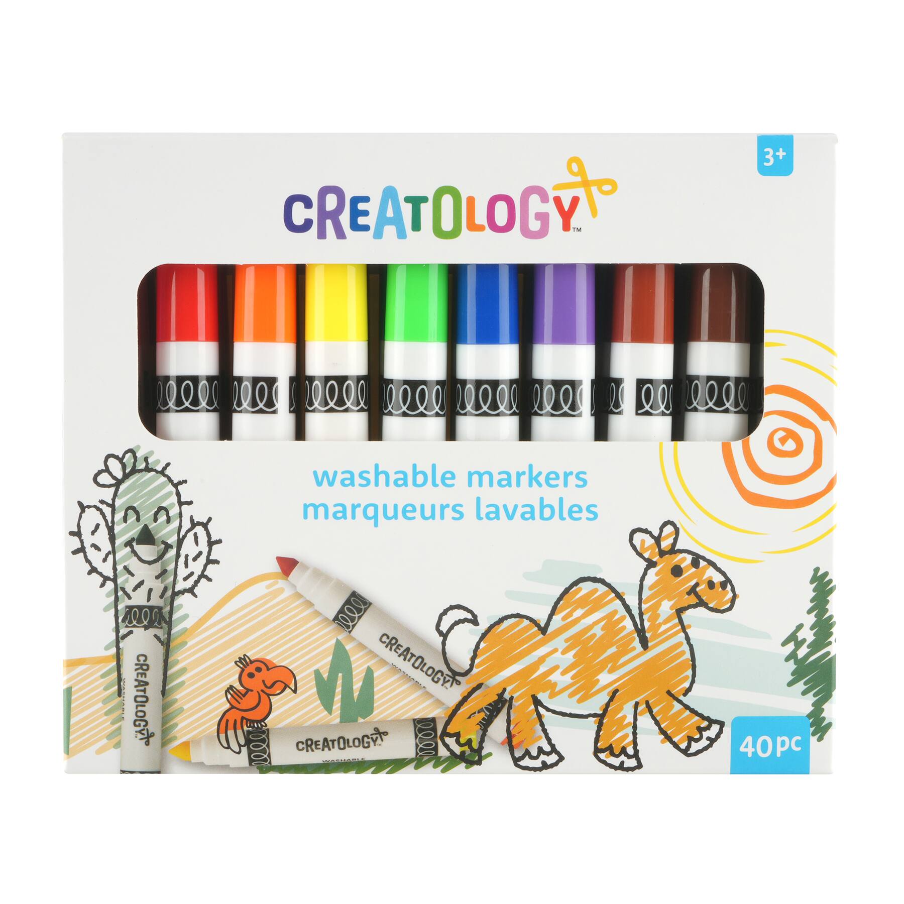 6 Packs: 40 ct. (240 total) Broad Line Washable Markers by Creatology&#x2122;