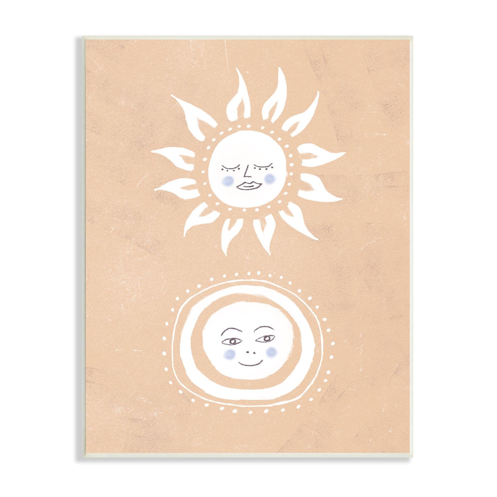 Stupell Industries Rising Sun and Moon Children's Boho Chic Sky Wall Plaque