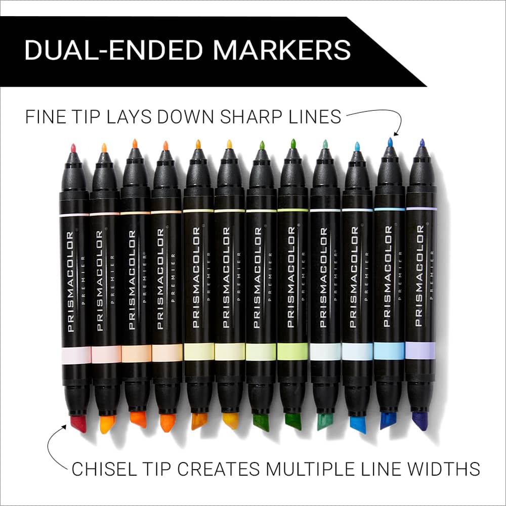 Prismacolor&#xAE; Premier&#xAE; Pastel Dual-Ended Art Markers, 12ct.