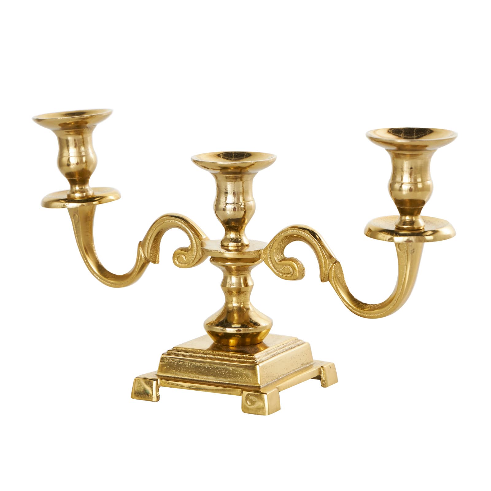 Aluminum Scrolled Candelabra