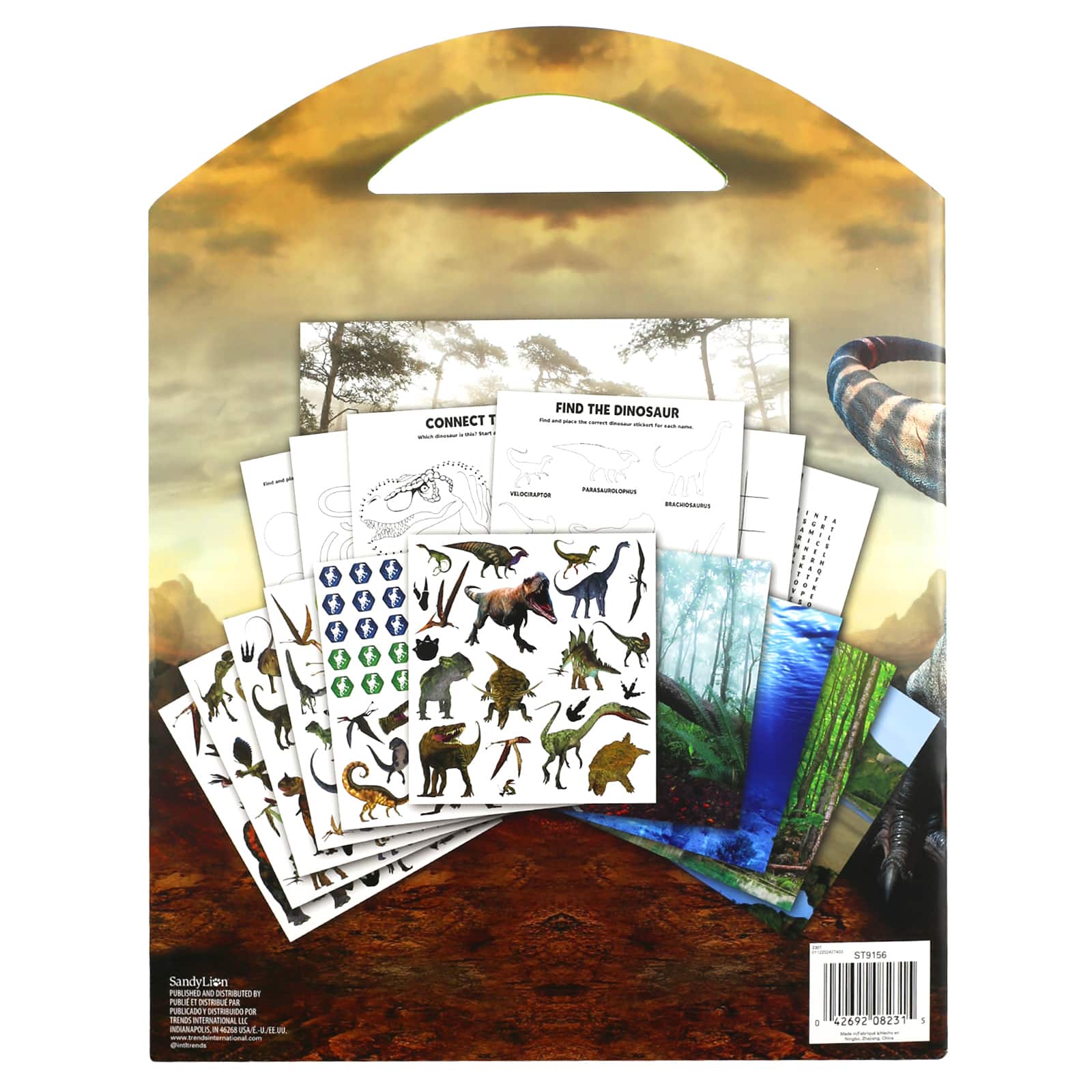 Dinosaur Grab & Go Sticker Set