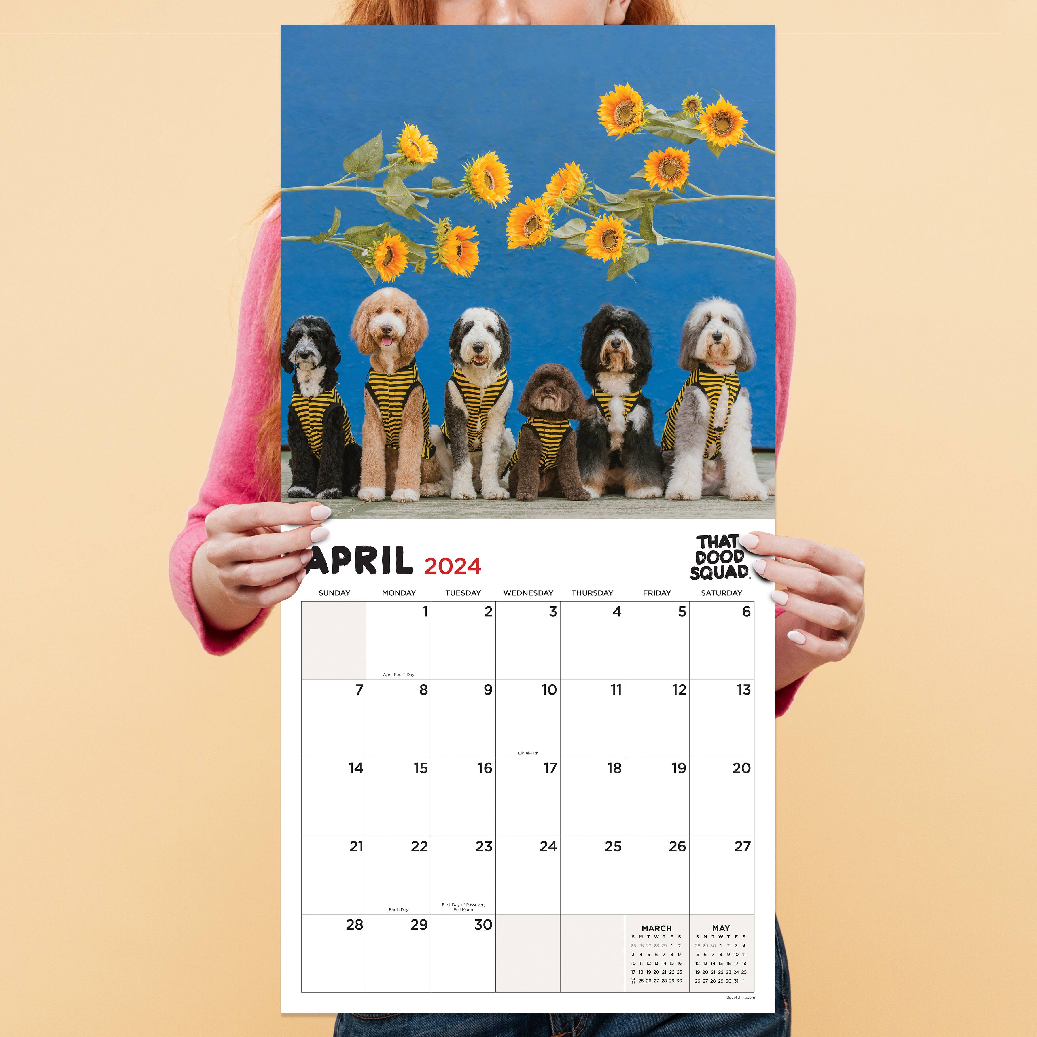 TF Publishing 2024 Doodles, Starring: That Dood Squad Wall Calendar