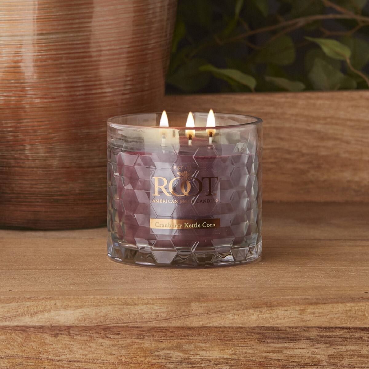 Root Candles Signature 3-Wick Honeycomb Beeswax Blend Jar Candle