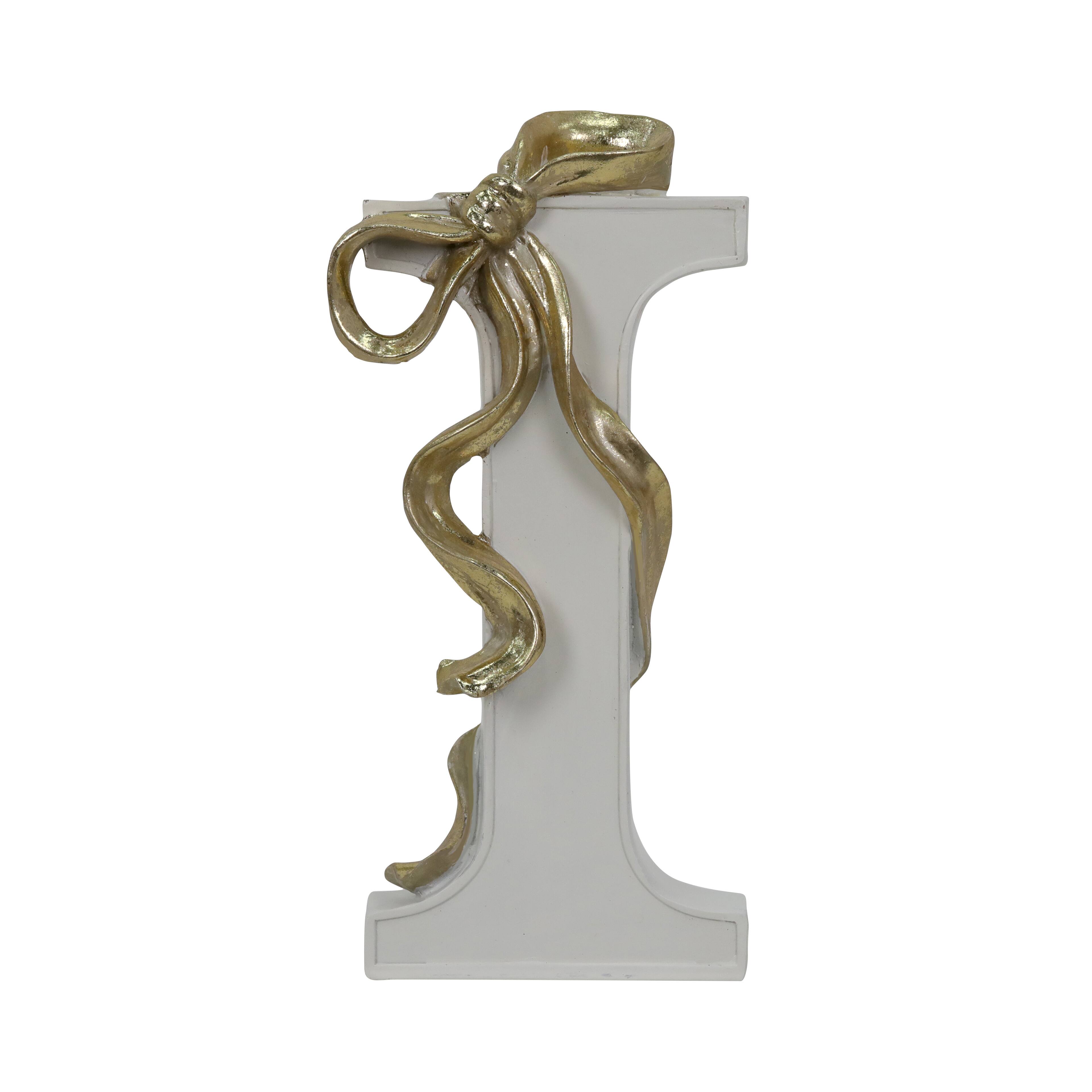 8.25" Gold Bow Monogram Letter by Ashland®