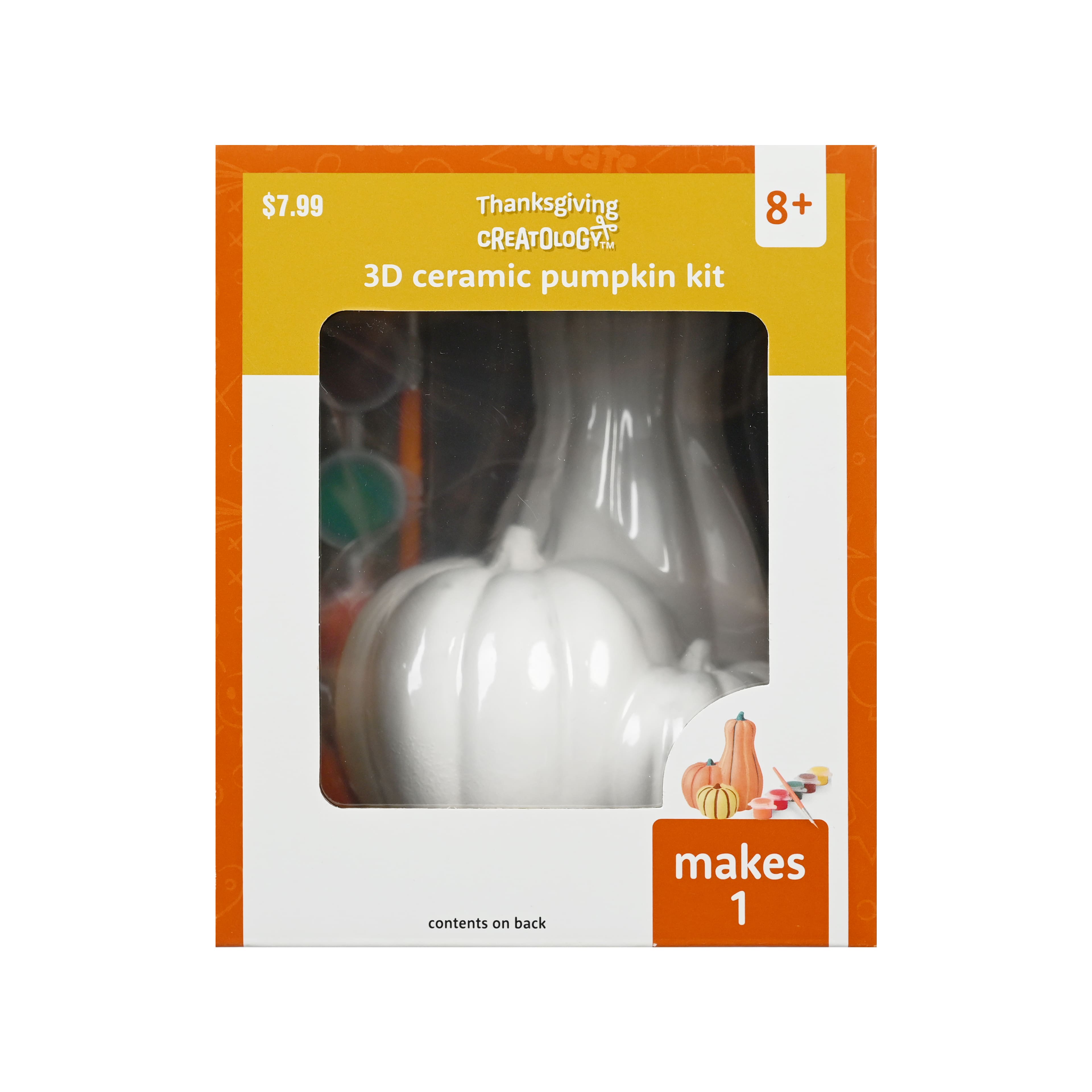 3D Ceramic Pumpkin Craft Kit by Creatology™