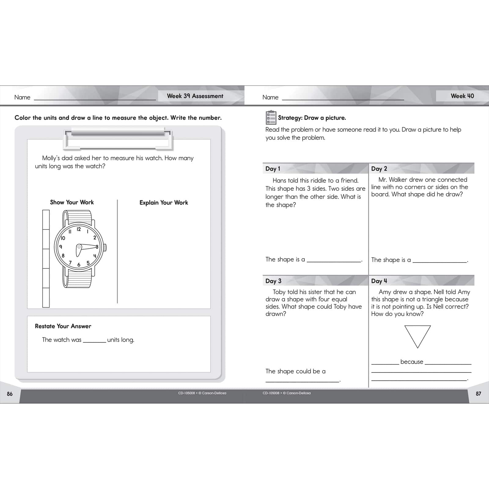 Download Find The Carson Dellosa Education Problem Solving 4 Today Workbook Grade K At Michaels Com