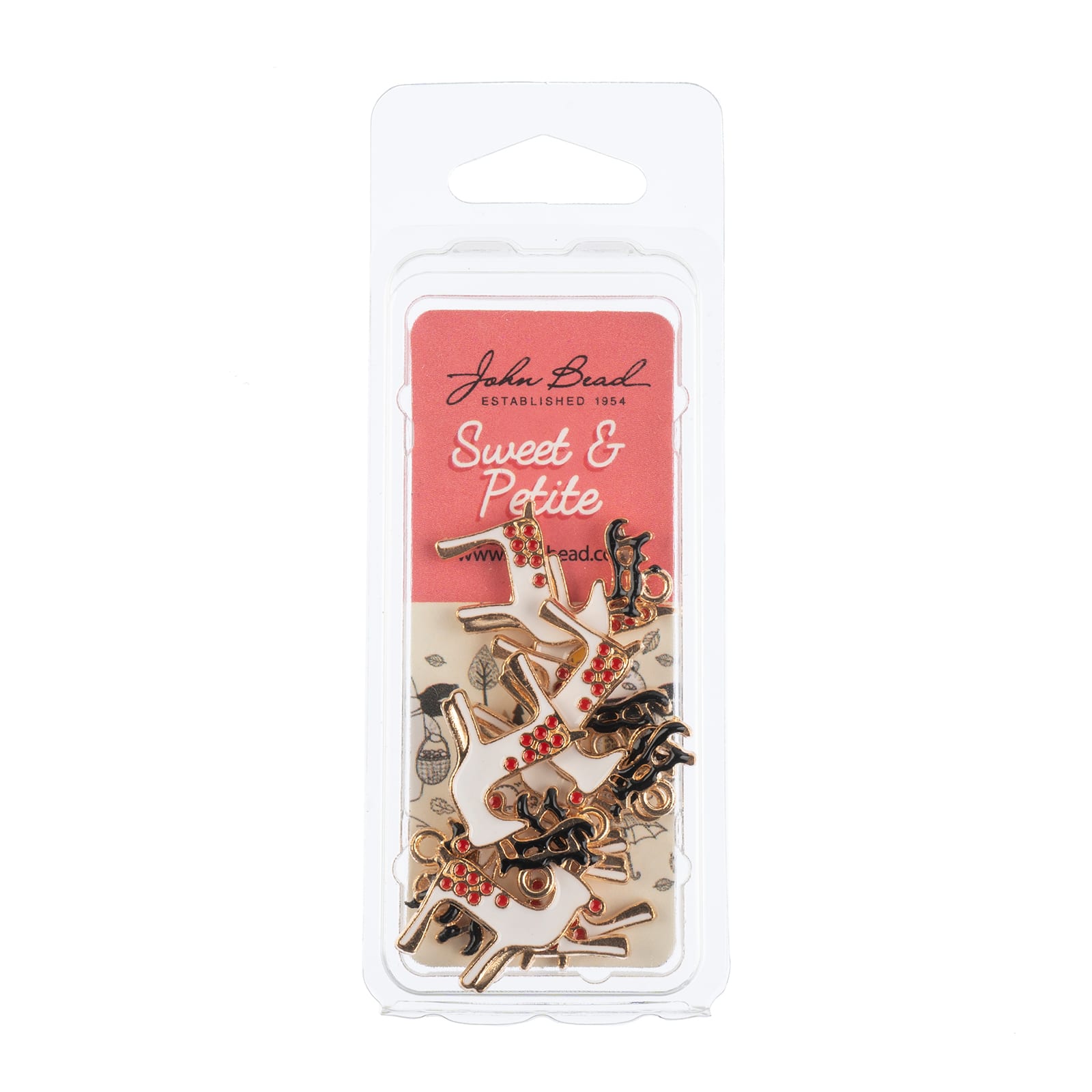John Bead Sweet & Petite Reindeer Holiday Charms, 8ct.
