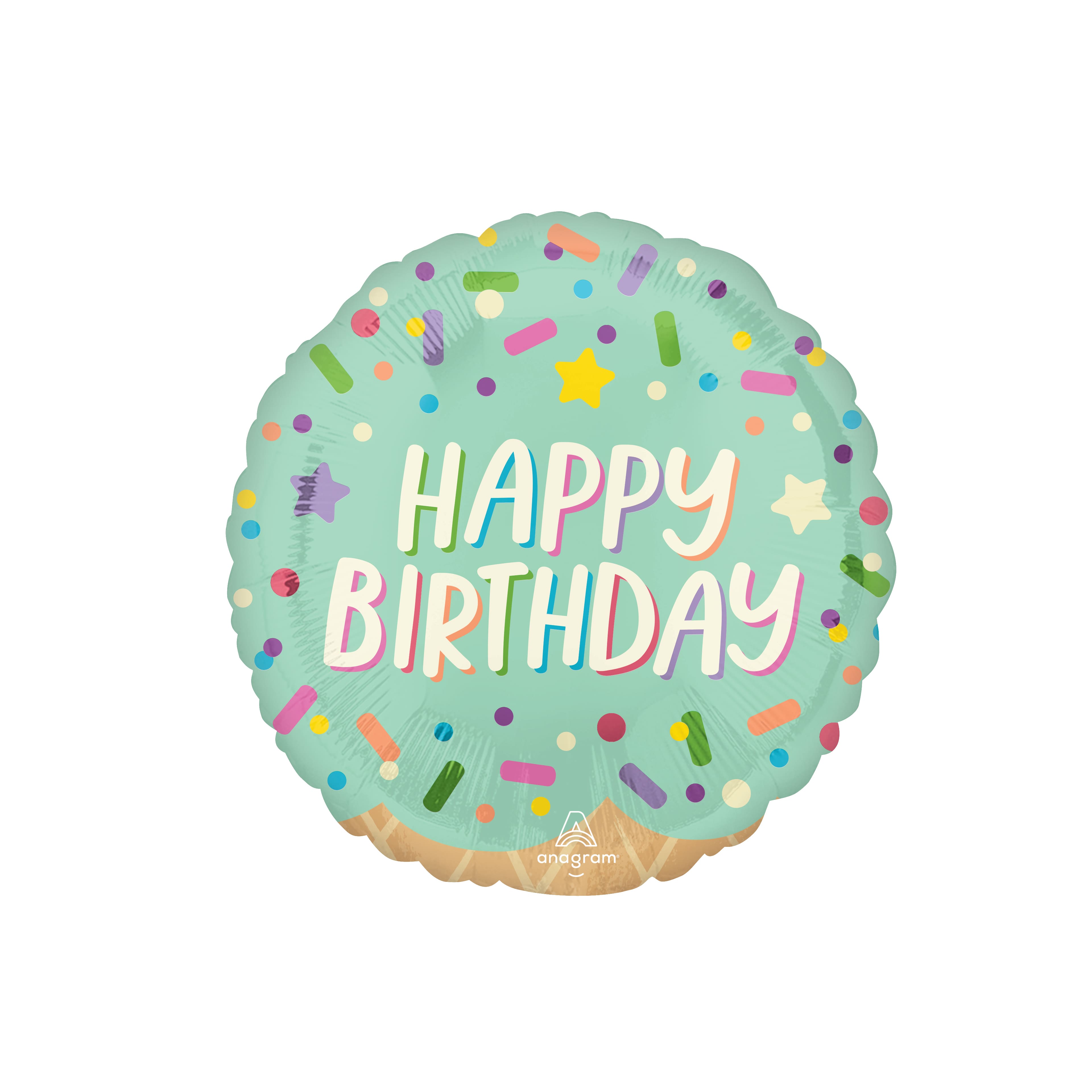17&#x22; Ice Cream Party Birthday Foil Balloon