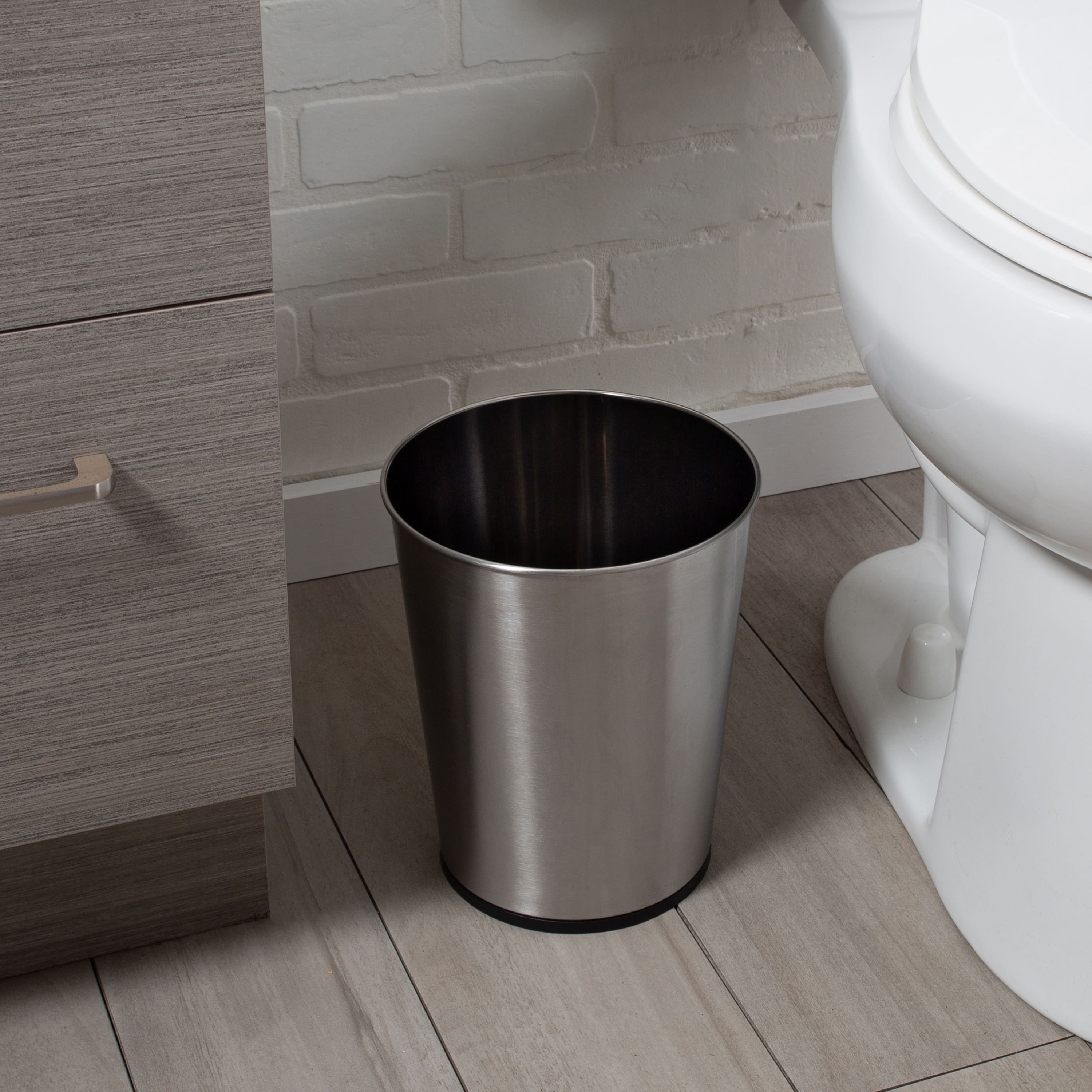 Bath Bliss Stainless Steel Trash Can