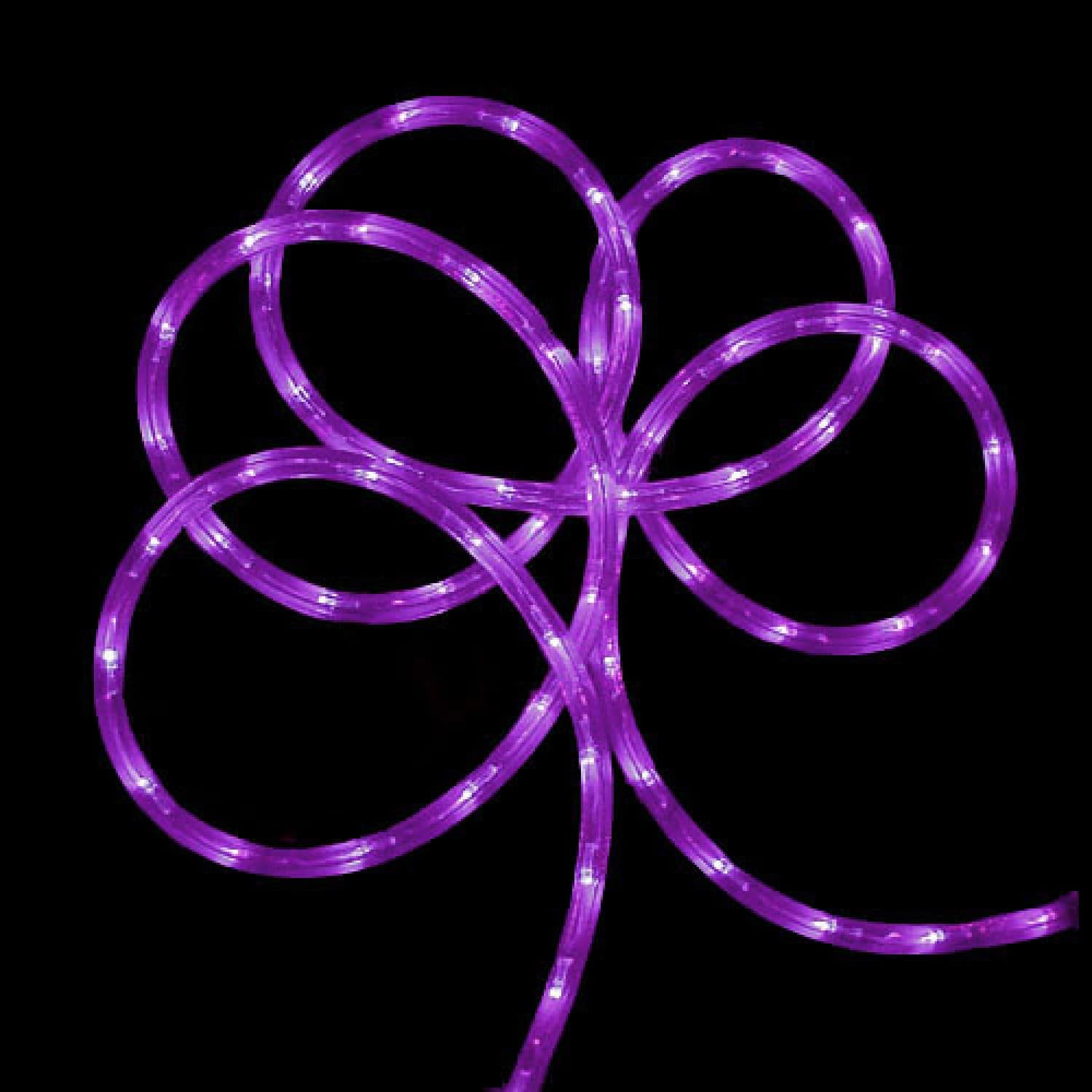 24ft. Purple Commercial Grade LED Outdoor Christmas Rope Lights