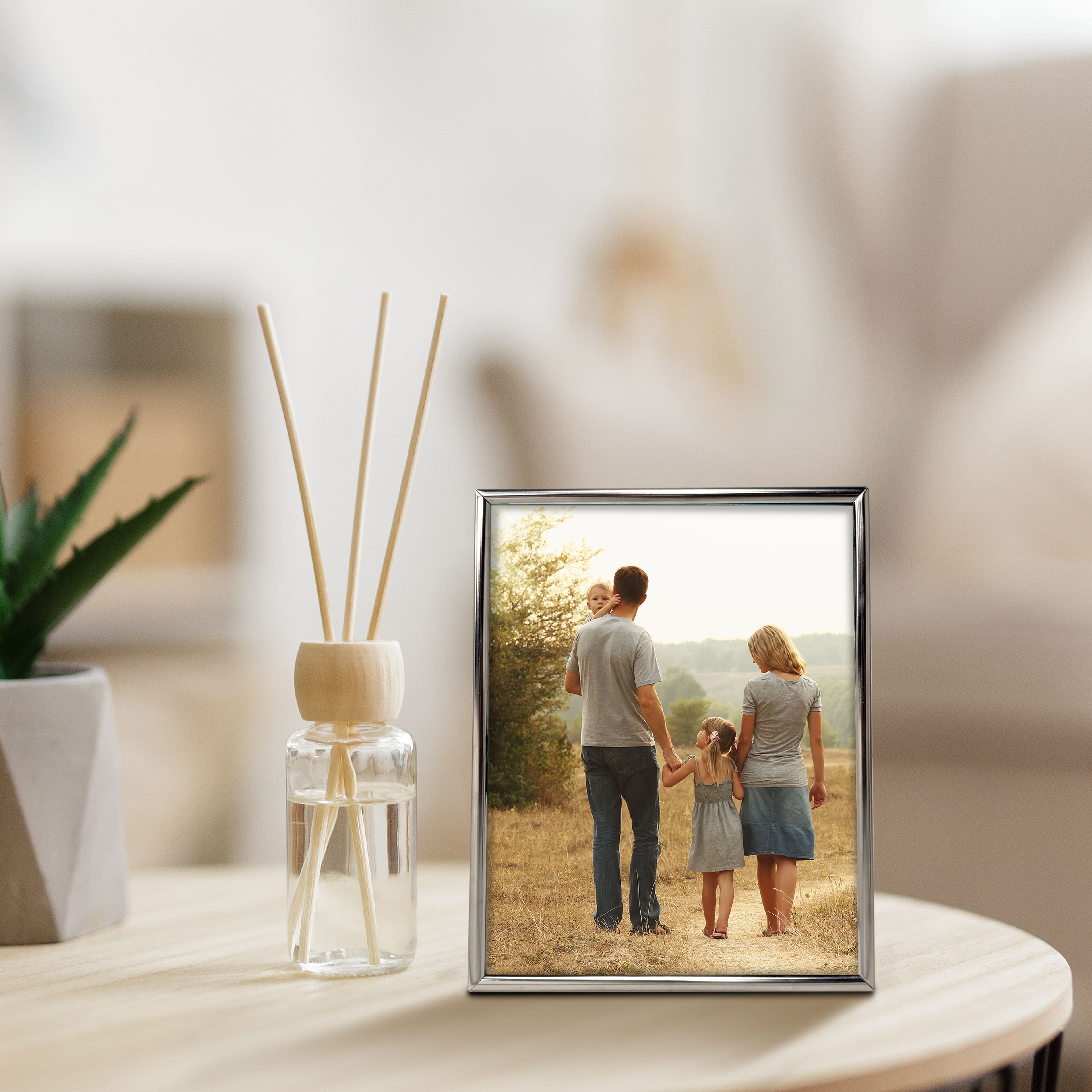 Basics™ 8" x 10" Silver Rounded Metal Frame by Studio Décor®