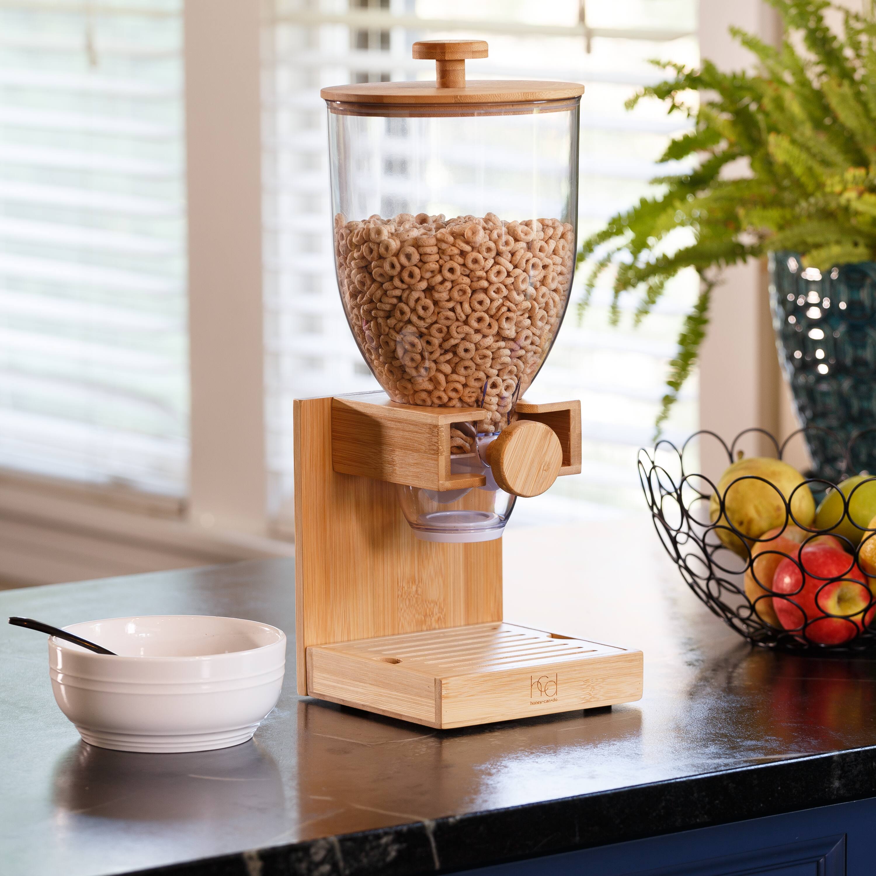 Natural Bamboo Cereal Dispenser